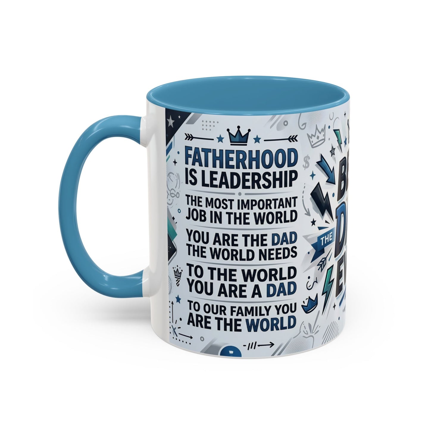 Best Dad Ever Accent Coffee Mug – Father's Day Gift,