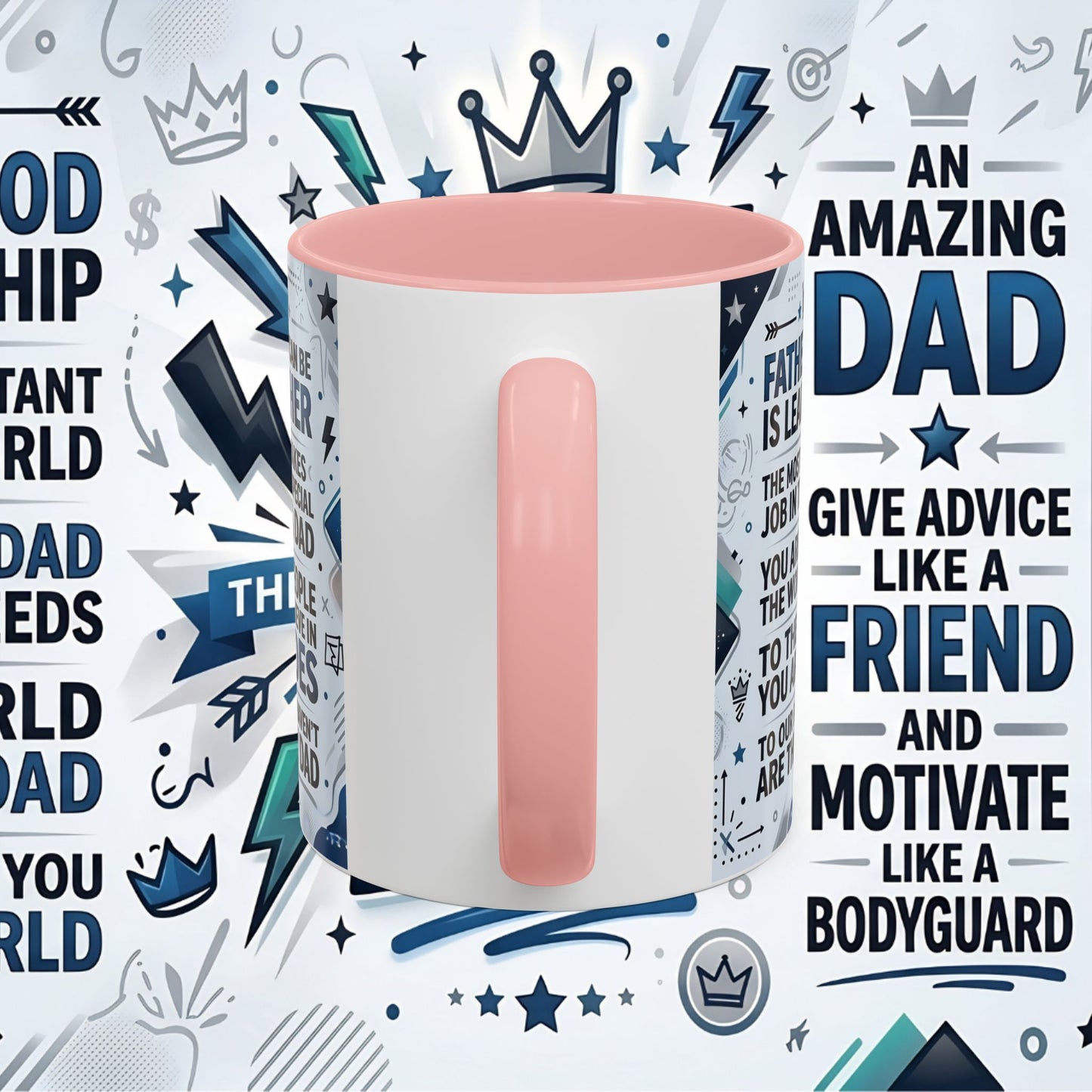 Best Dad Ever Accent Coffee Mug – Father's Day Gift,