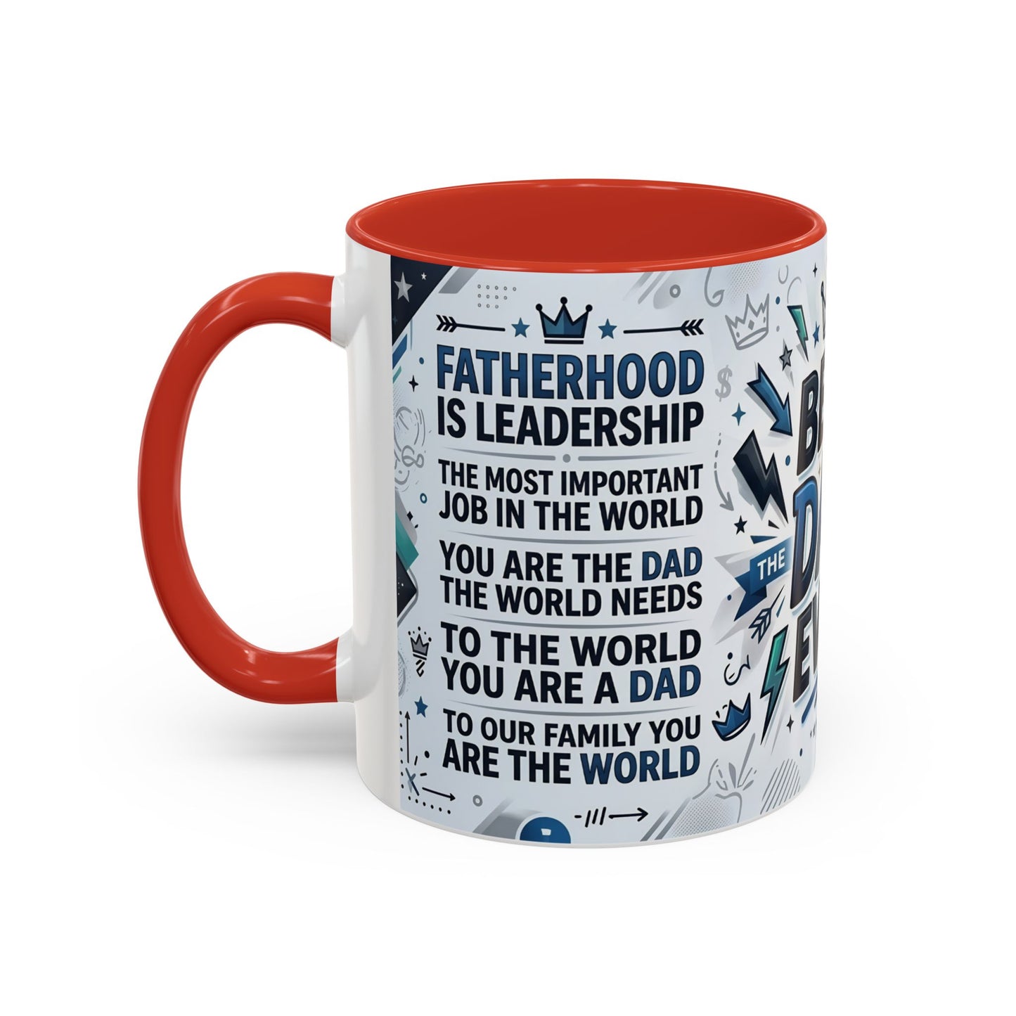 Best Dad Ever Accent Coffee Mug – Father's Day Gift,