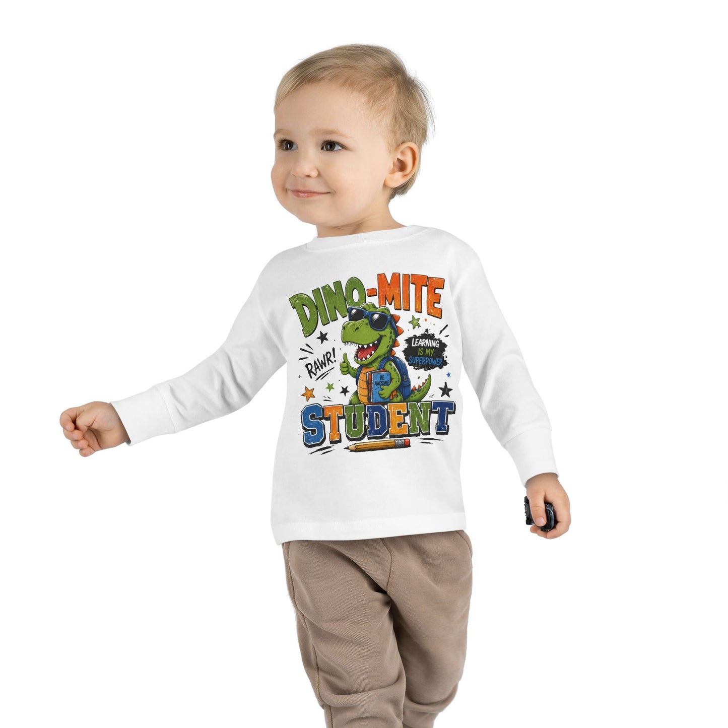 Dino-Mite Student Toddler Long Sleeve Tee