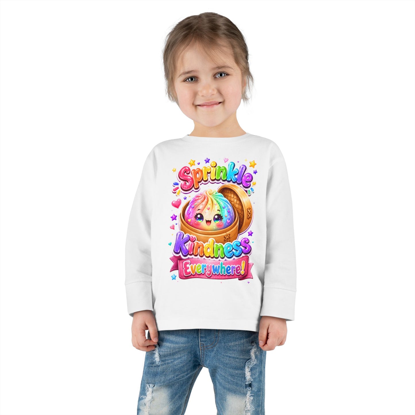 Sprinkle Kindness Everywhere Toddler Long Sleeve Tee
