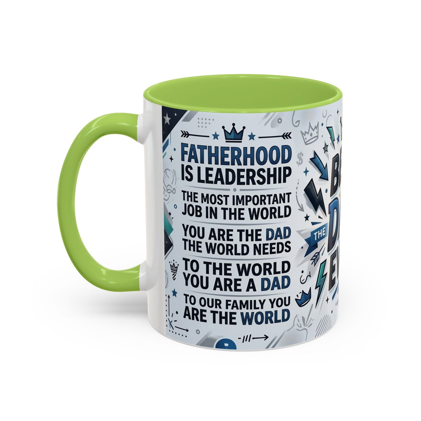 Best Dad Ever Accent Coffee Mug – Father's Day Gift,