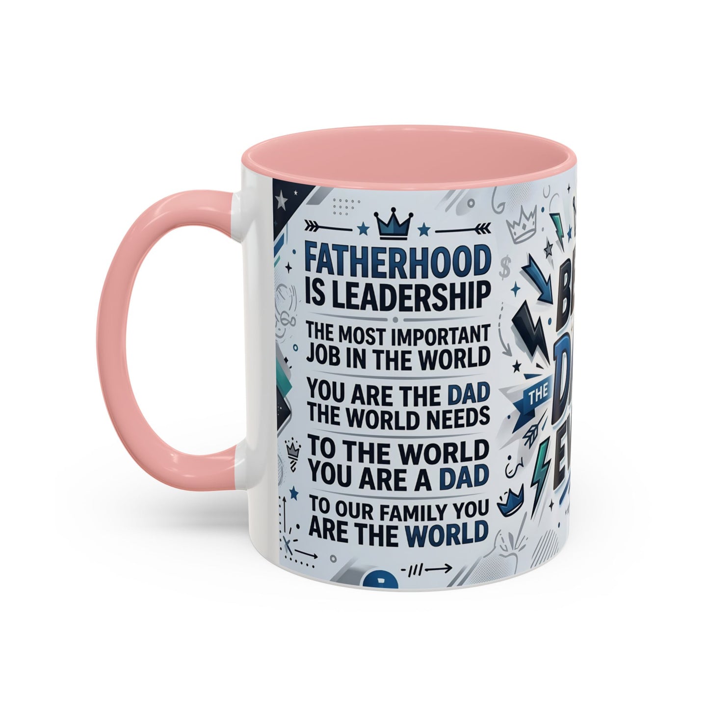 Best Dad Ever Accent Coffee Mug – Father's Day Gift,