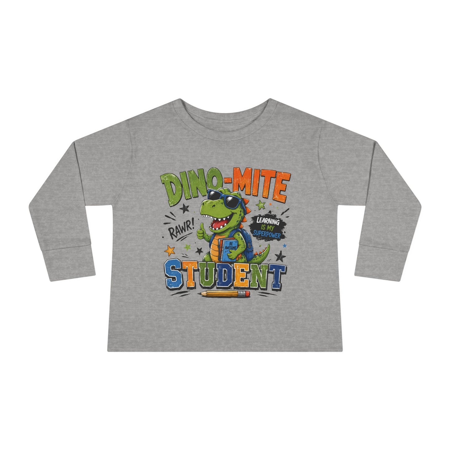 Dino-Mite Student Toddler Long Sleeve Tee