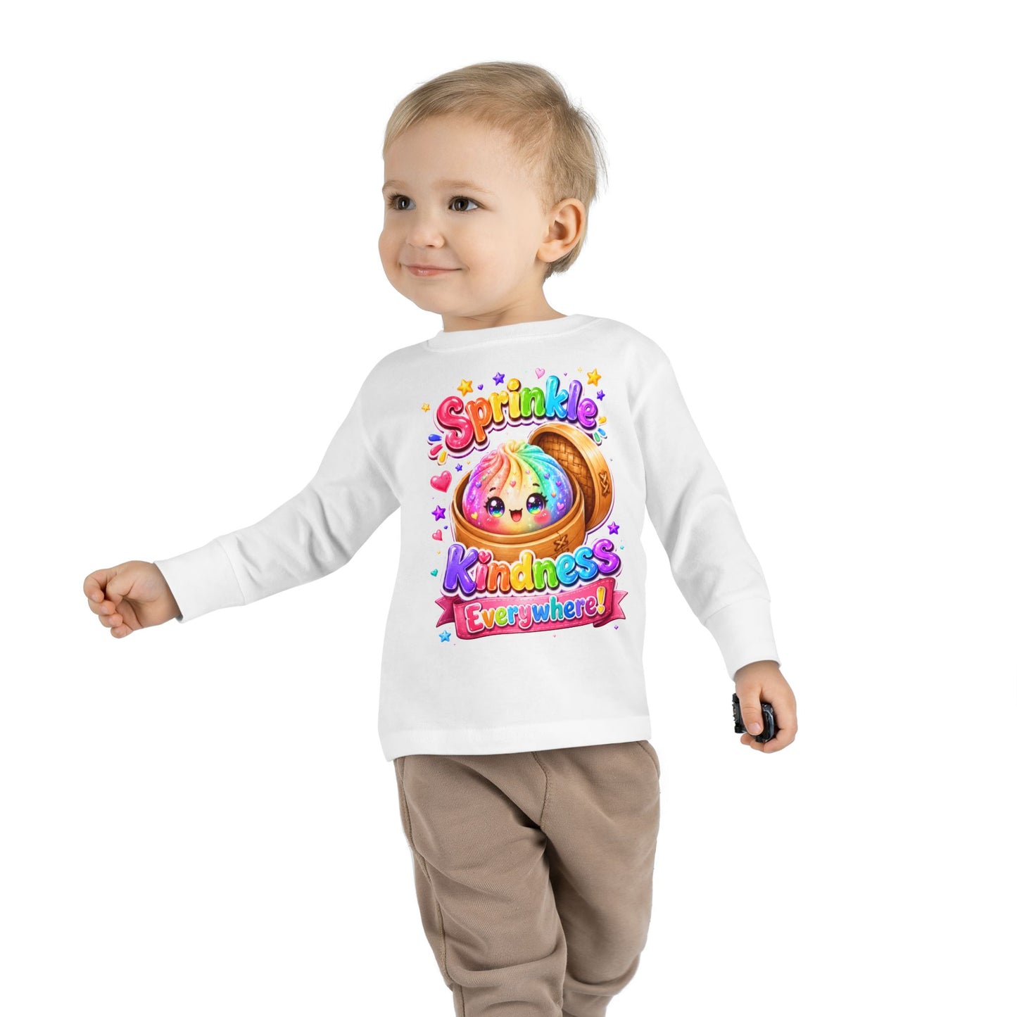 Sprinkle Kindness Everywhere Toddler Long Sleeve Tee
