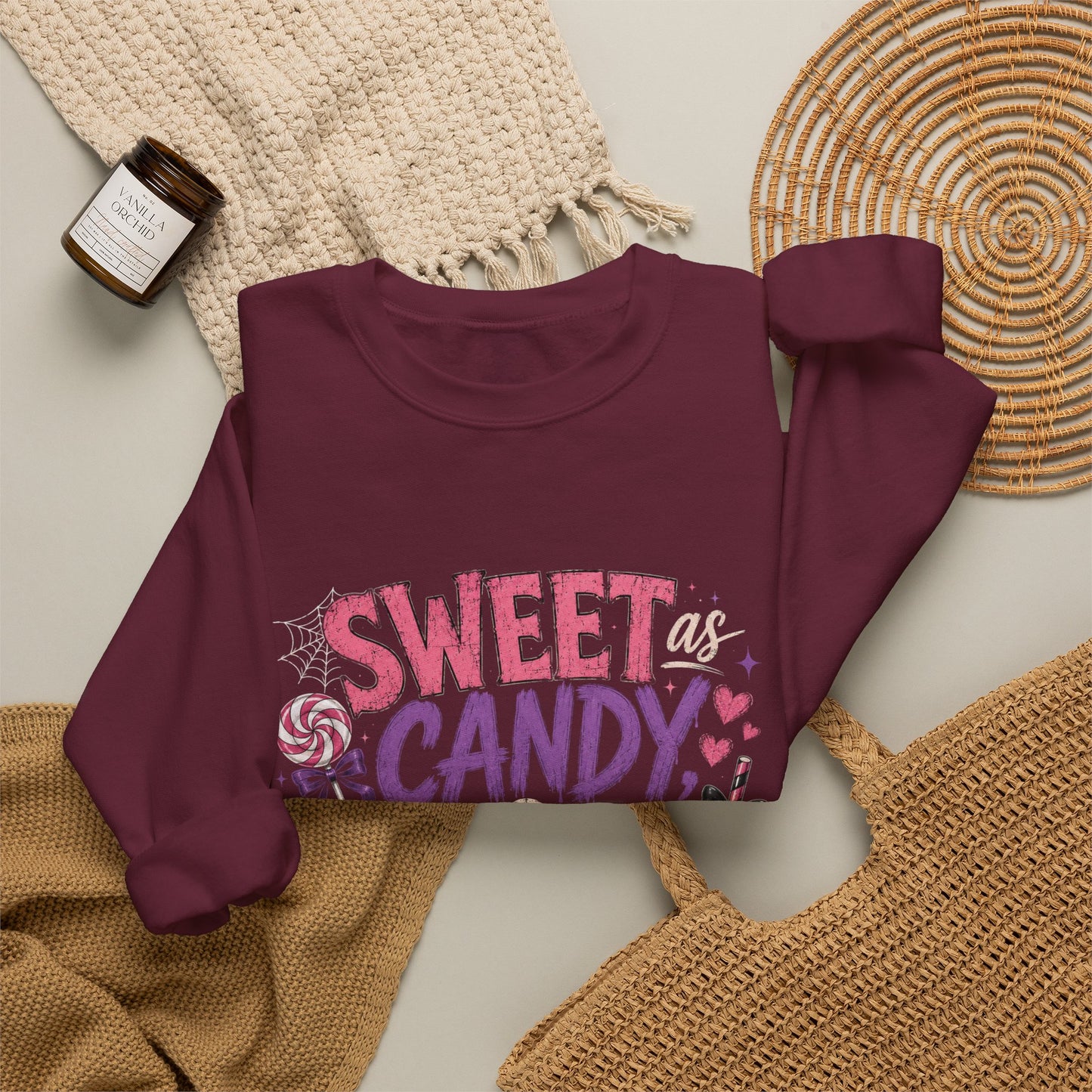 Sweet as Candy, Salty as Hell Crewneck Sweatshirt