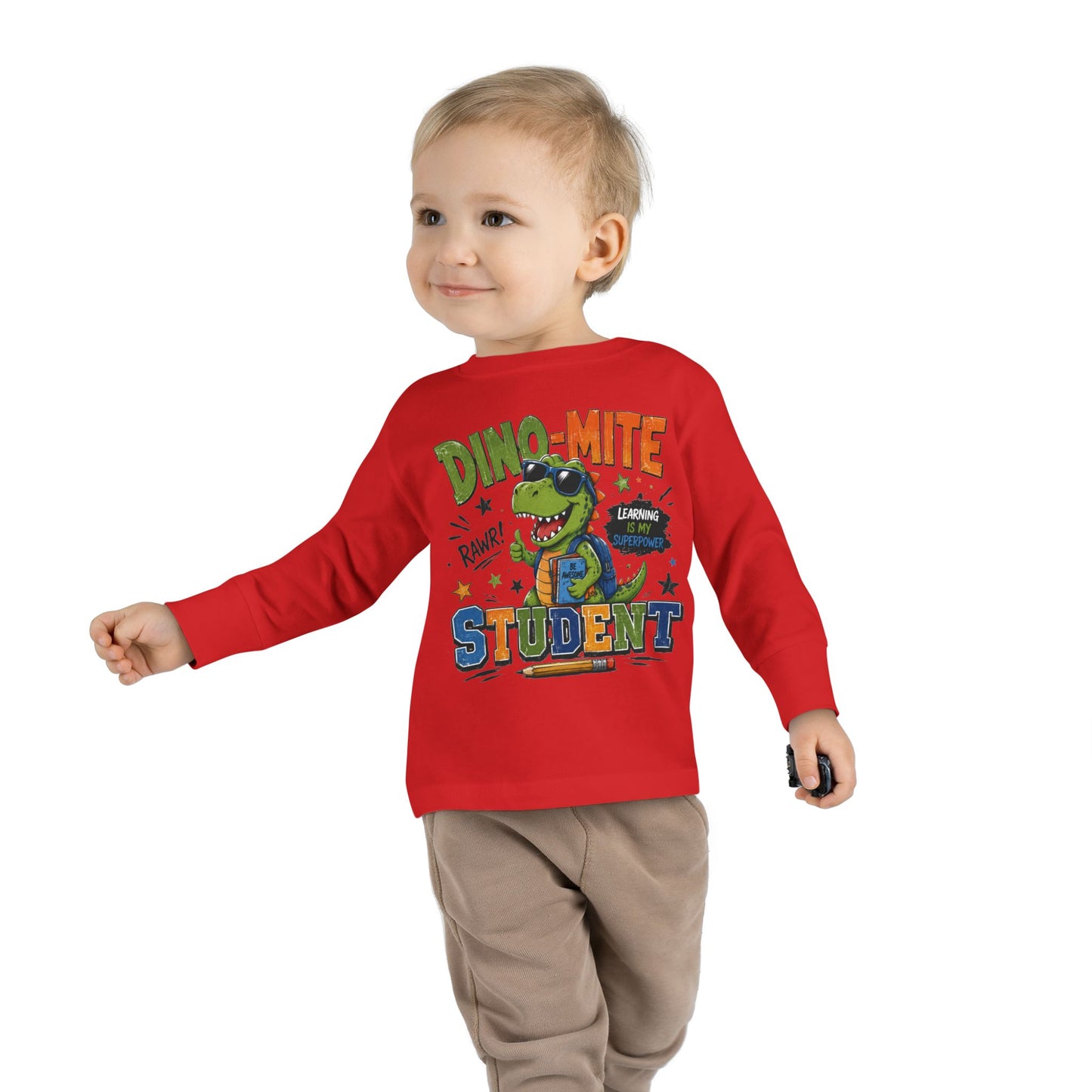Dino-Mite Student Toddler Long Sleeve Tee