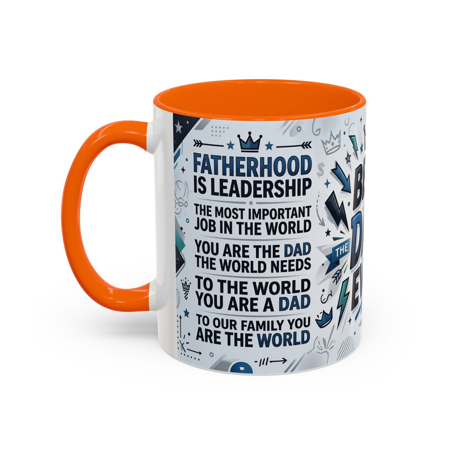 Best Dad Ever Accent Coffee Mug – Father's Day Gift,