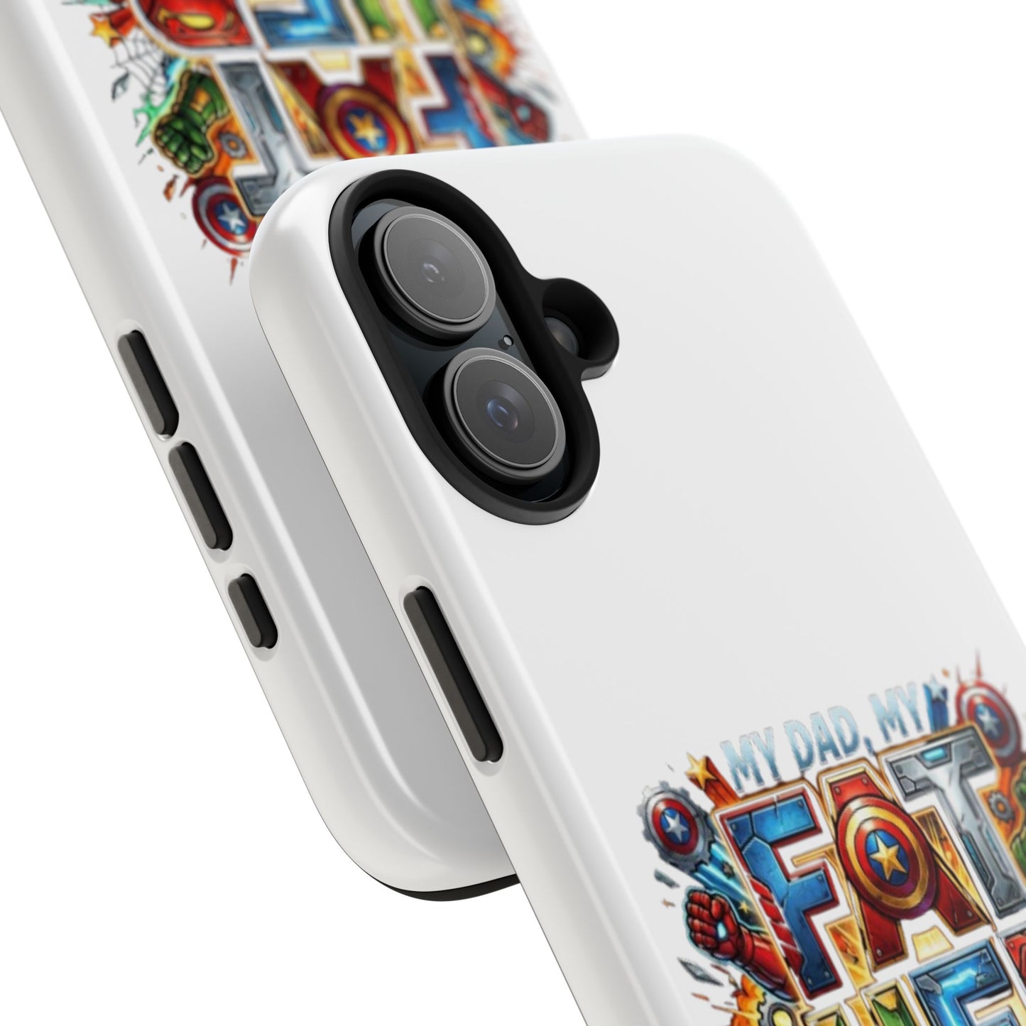 Tough Phone Case — 'My Dad, My Father' Superhero Collage Protective Cover