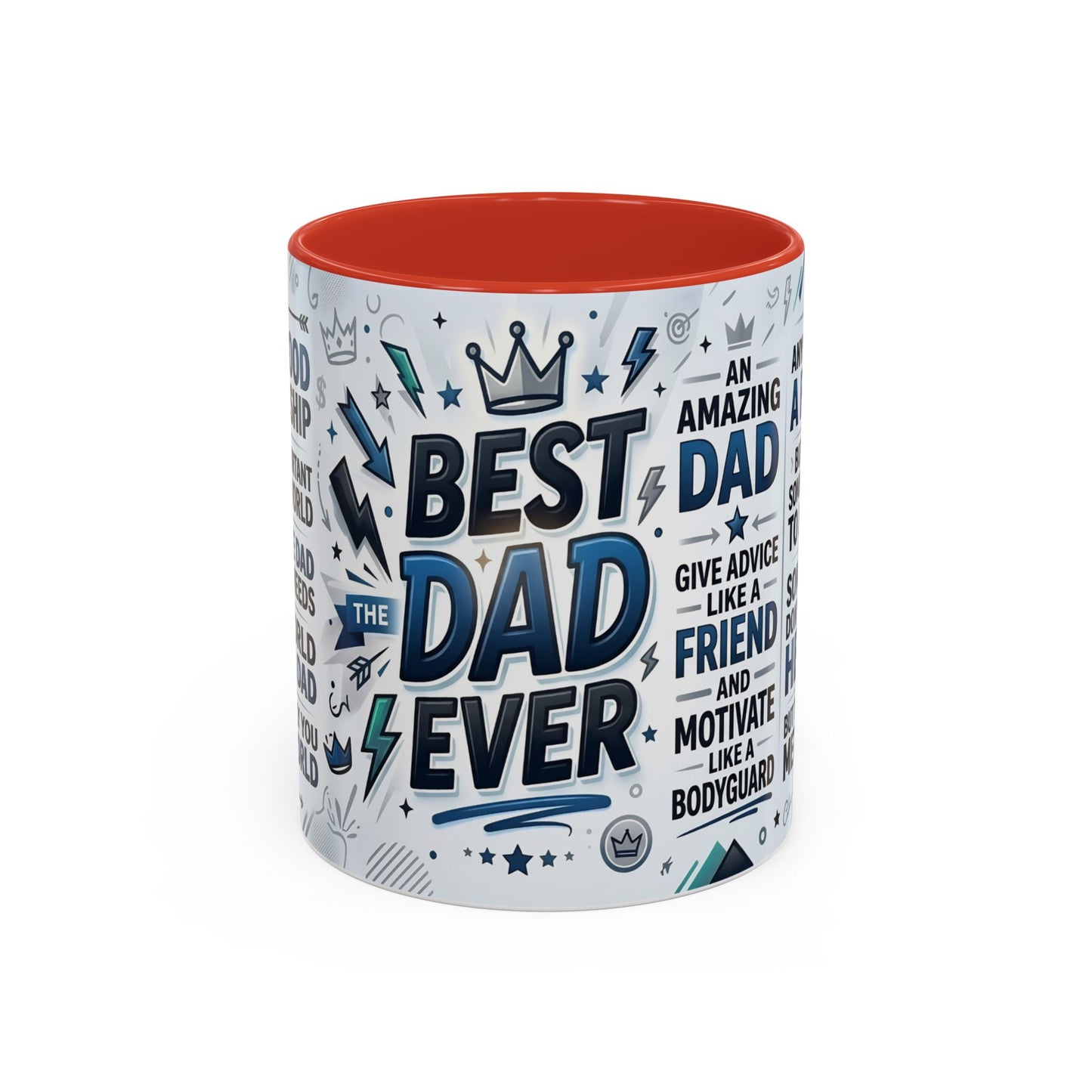 Best Dad Ever Accent Coffee Mug – Father's Day Gift,