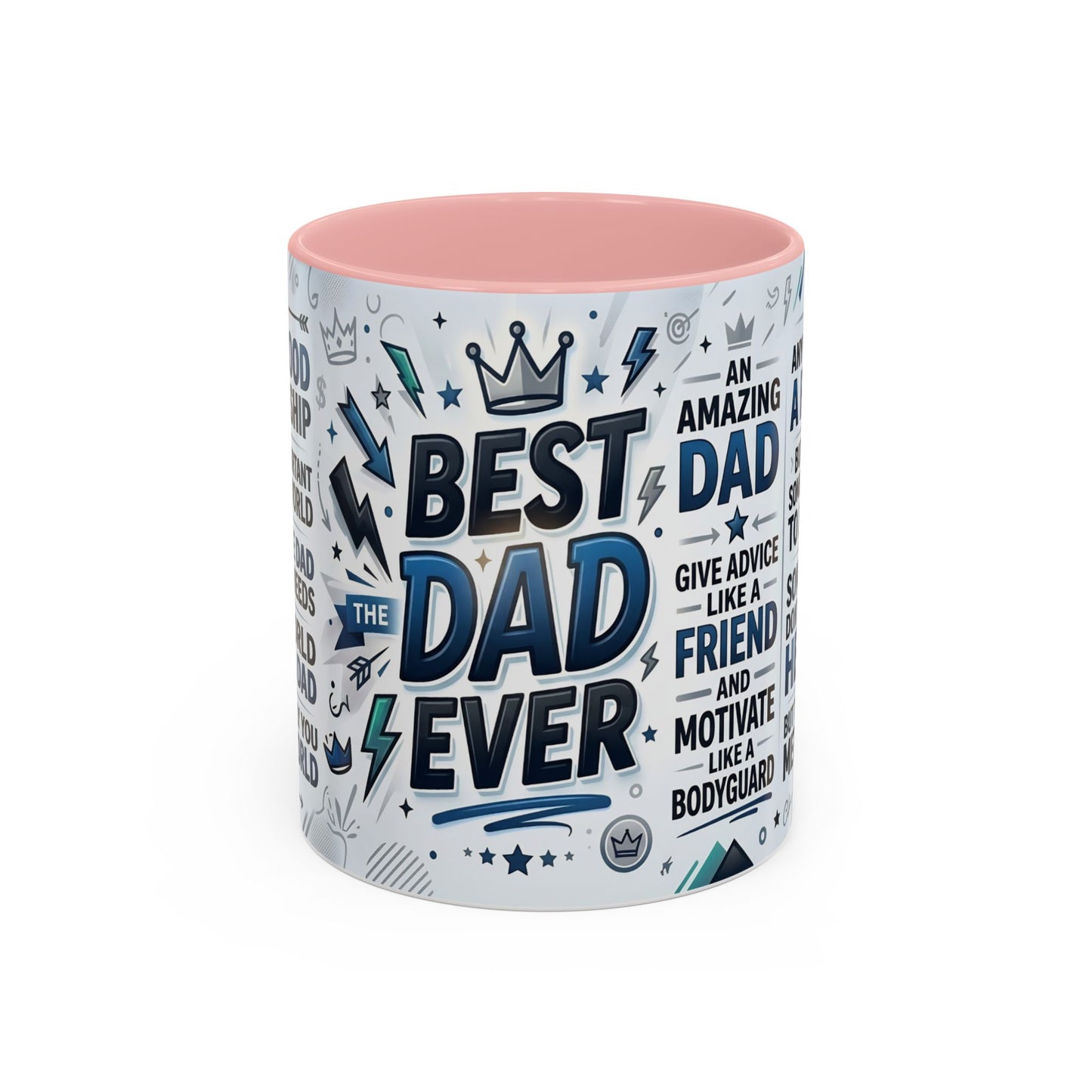 Best Dad Ever Accent Coffee Mug – Father's Day Gift,