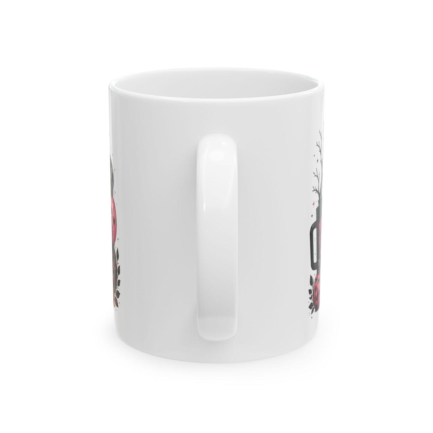 Halloween Mom Mug – "Witchy, Tired & Doing My Best" Ceramic Coffee Cup (11oz & 15oz)