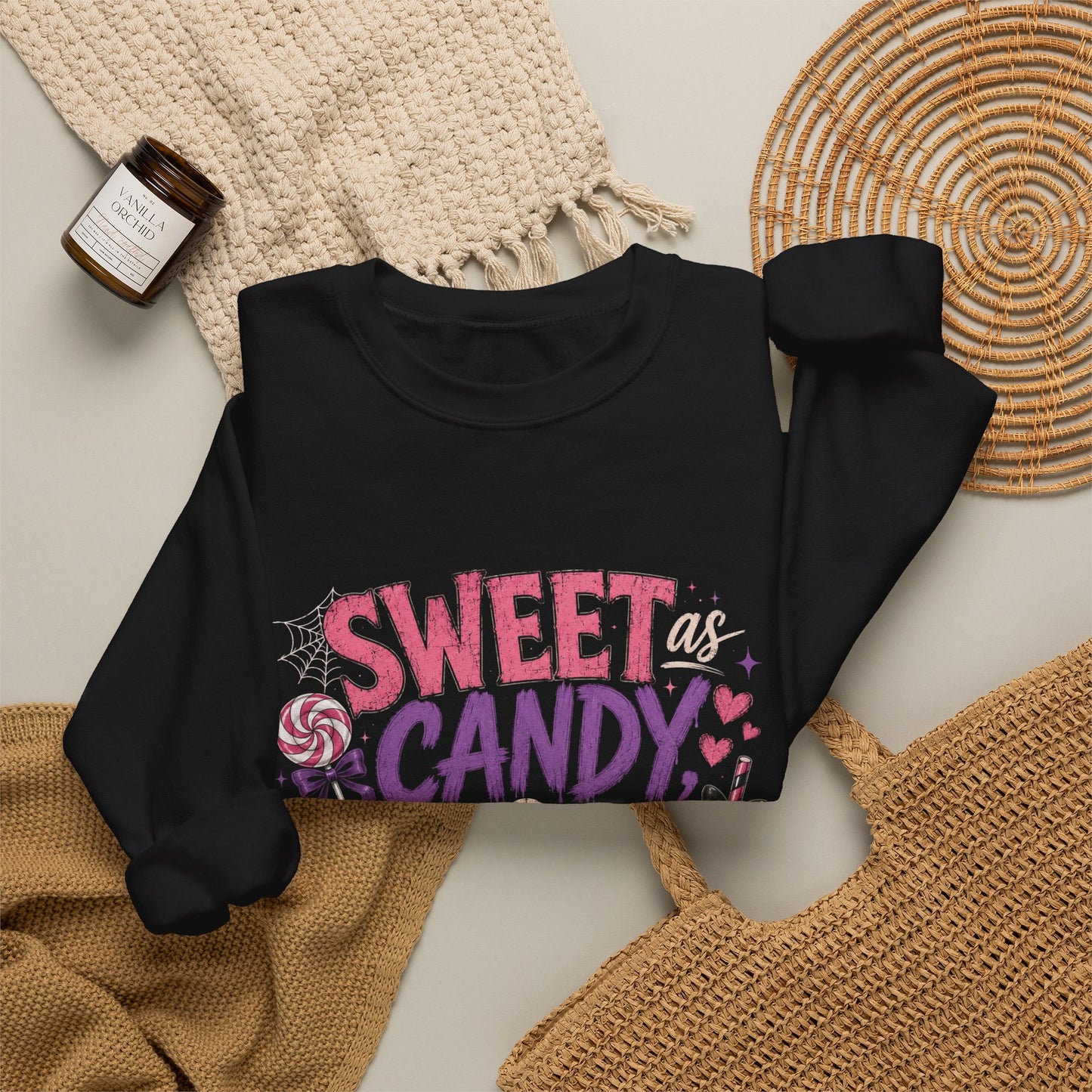 Sweet as Candy, Salty as Hell Crewneck Sweatshirt