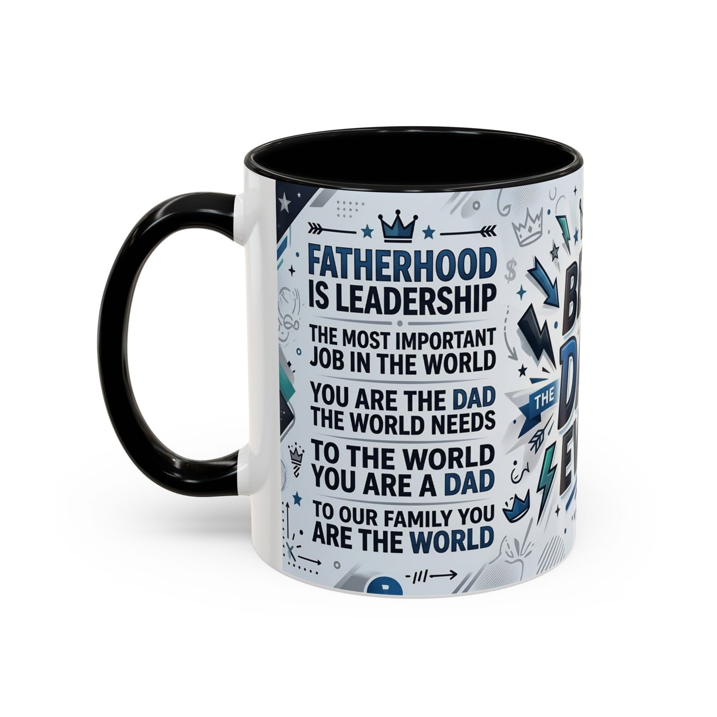 Best Dad Ever Accent Coffee Mug – Father's Day Gift,