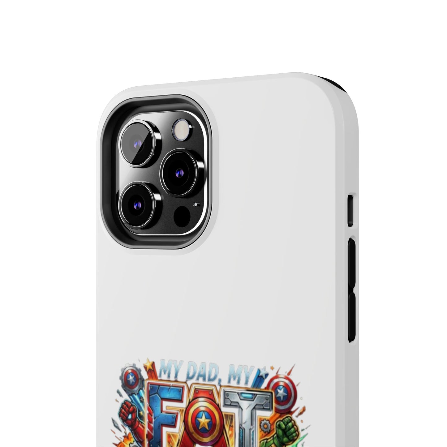 Tough Phone Case — 'My Dad, My Father' Superhero Collage Protective Cover