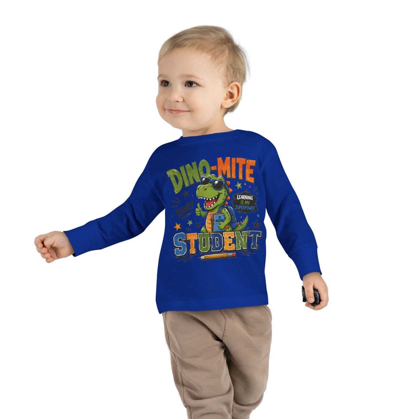 Dino-Mite Student Toddler Long Sleeve Tee