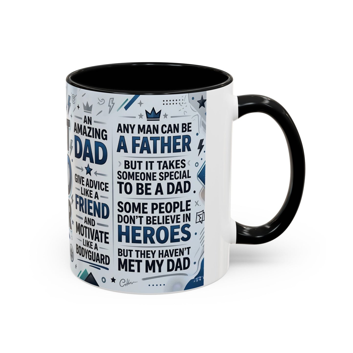 Best Dad Ever Accent Coffee Mug – Father's Day Gift,