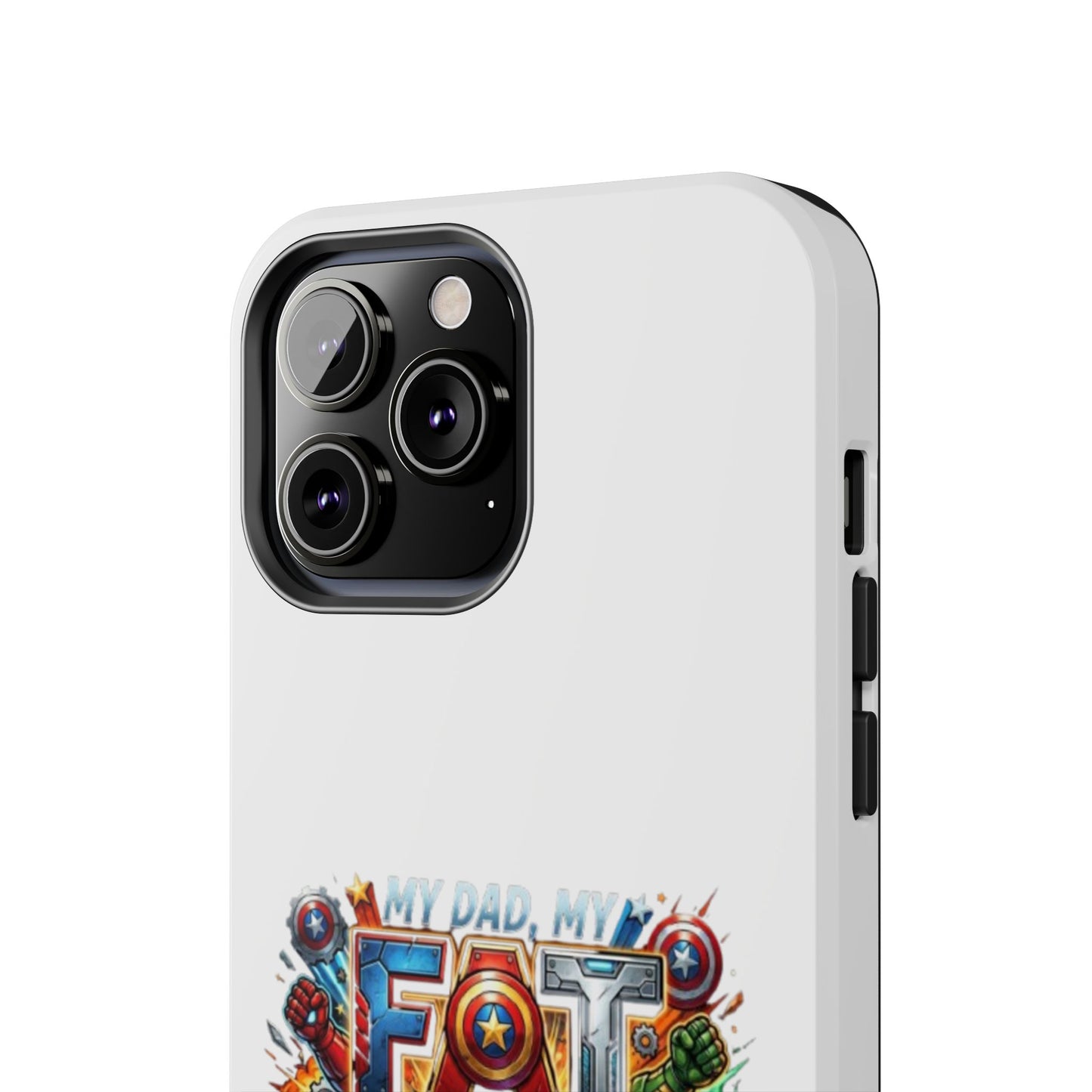 Tough Phone Case — 'My Dad, My Father' Superhero Collage Protective Cover