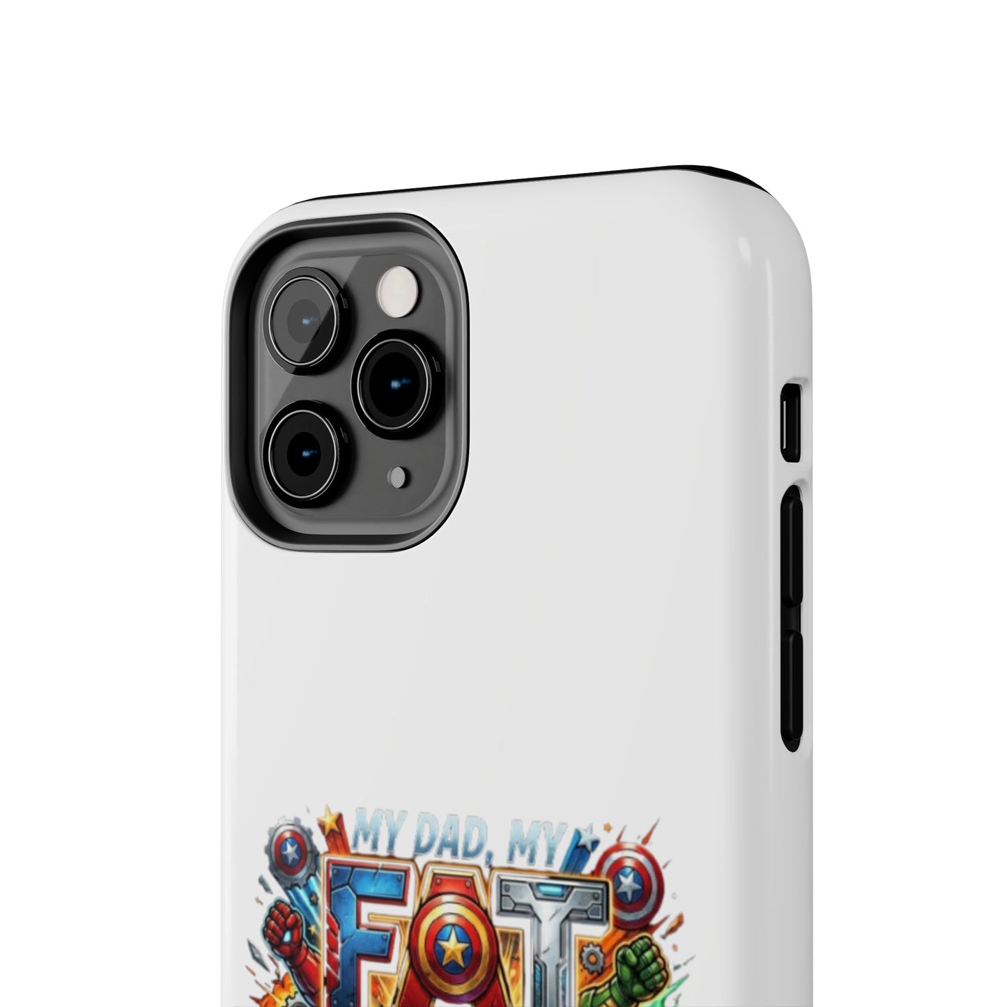 Tough Phone Case — 'My Dad, My Father' Superhero Collage Protective Cover