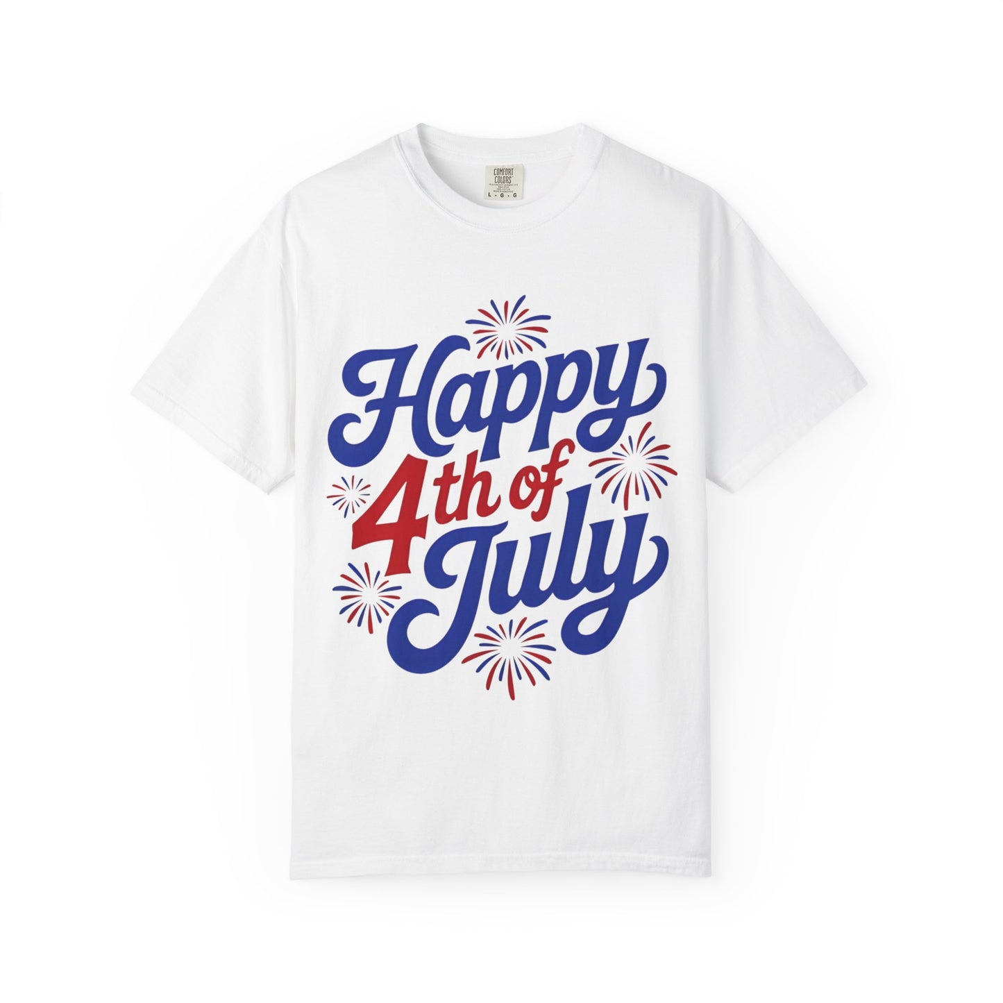 Happy 4th of July T-Shirt — Patriotic Fireworks Tee