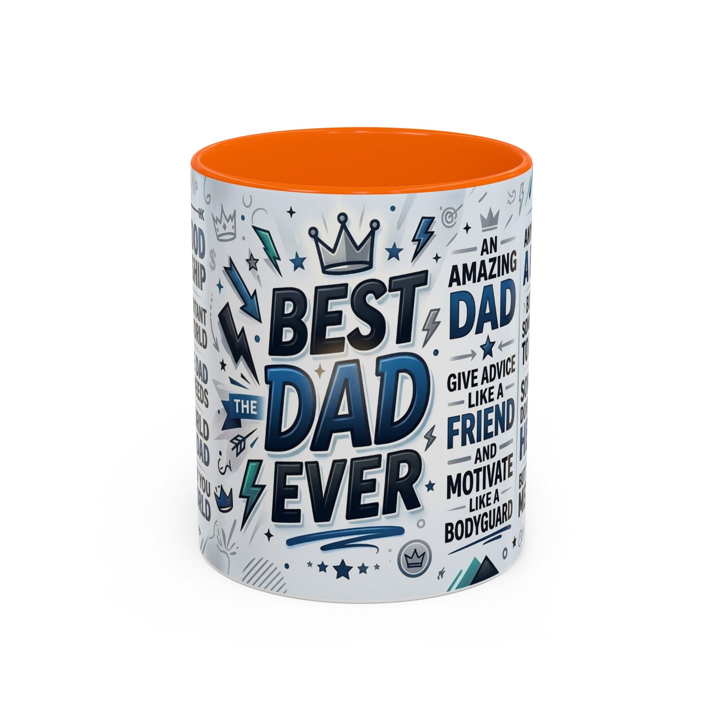 Best Dad Ever Accent Coffee Mug – Father's Day Gift,