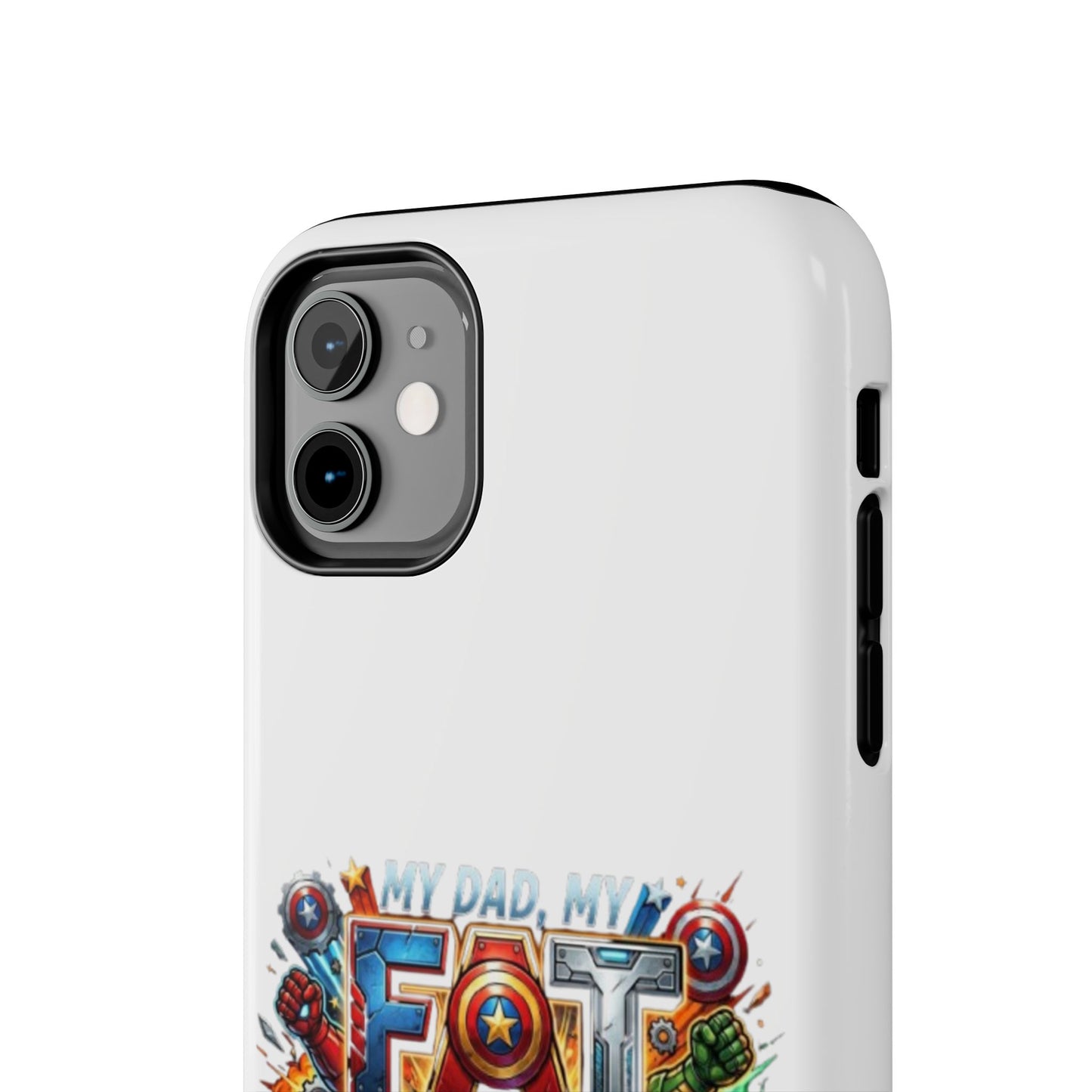 Tough Phone Case — 'My Dad, My Father' Superhero Collage Protective Cover