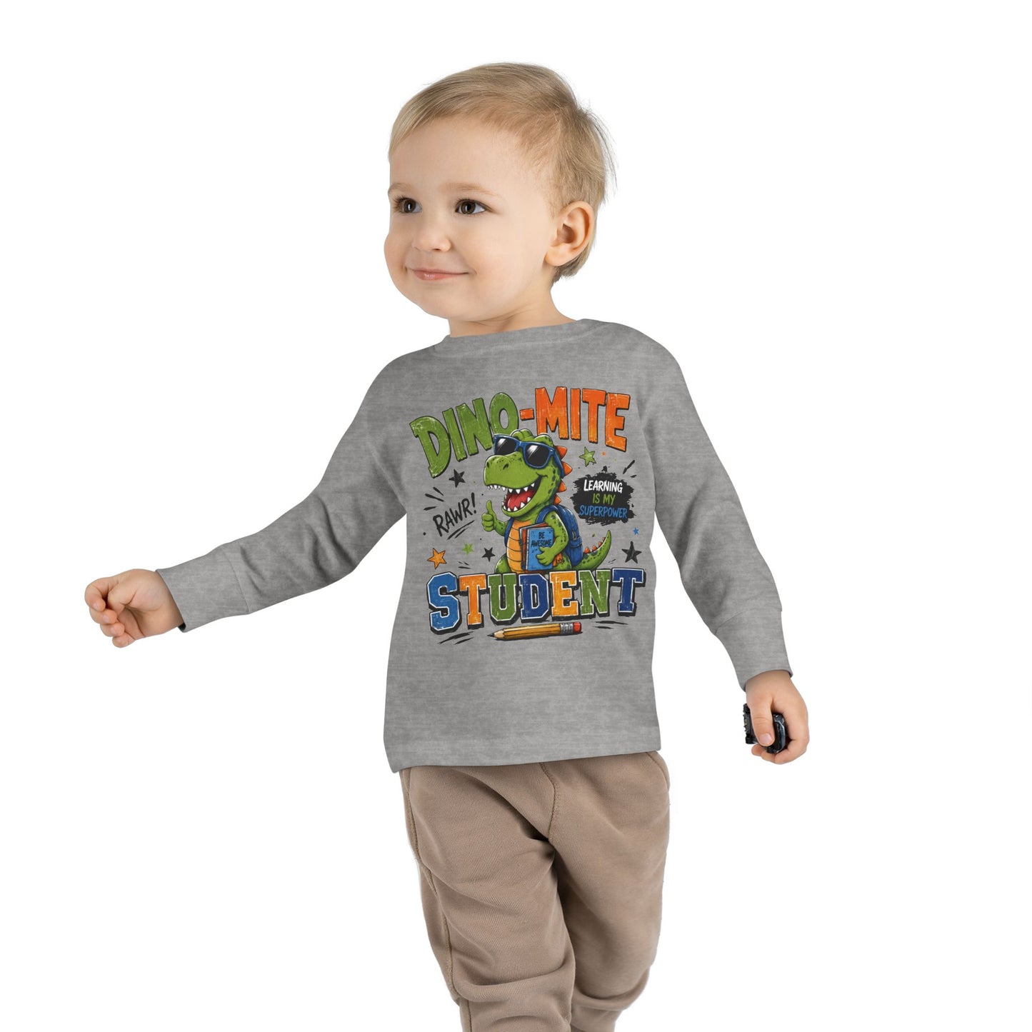 Dino-Mite Student Toddler Long Sleeve Tee