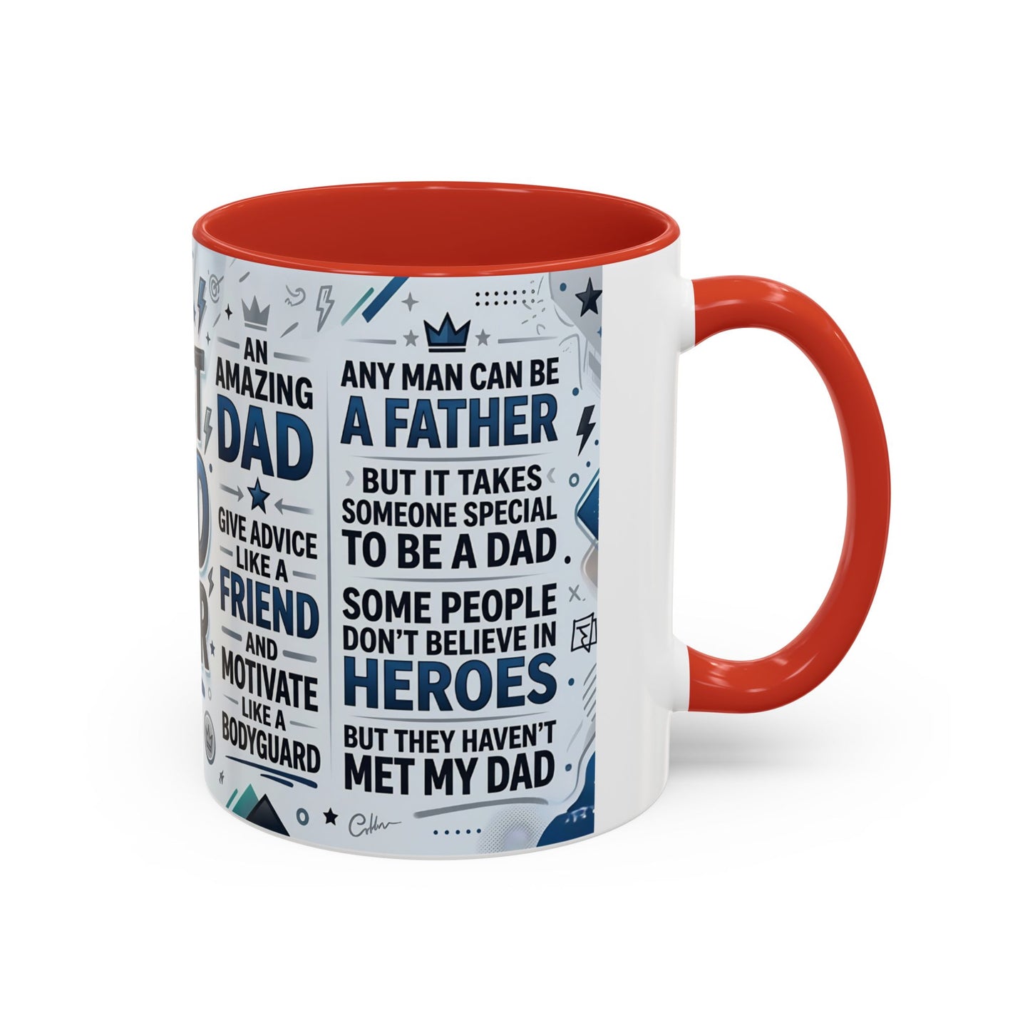 Best Dad Ever Accent Coffee Mug – Father's Day Gift,