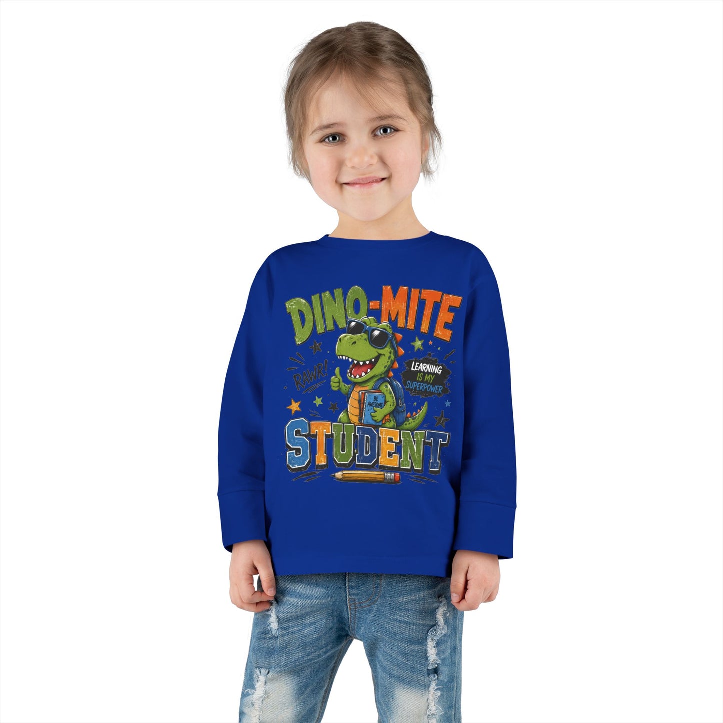Dino-Mite Student Toddler Long Sleeve Tee