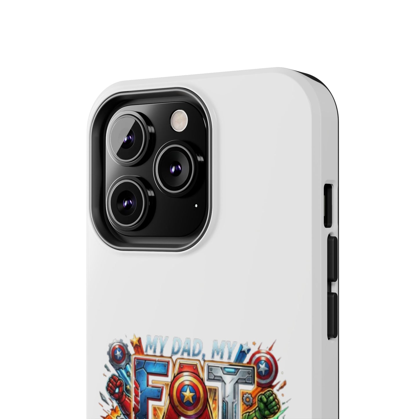 Tough Phone Case — 'My Dad, My Father' Superhero Collage Protective Cover