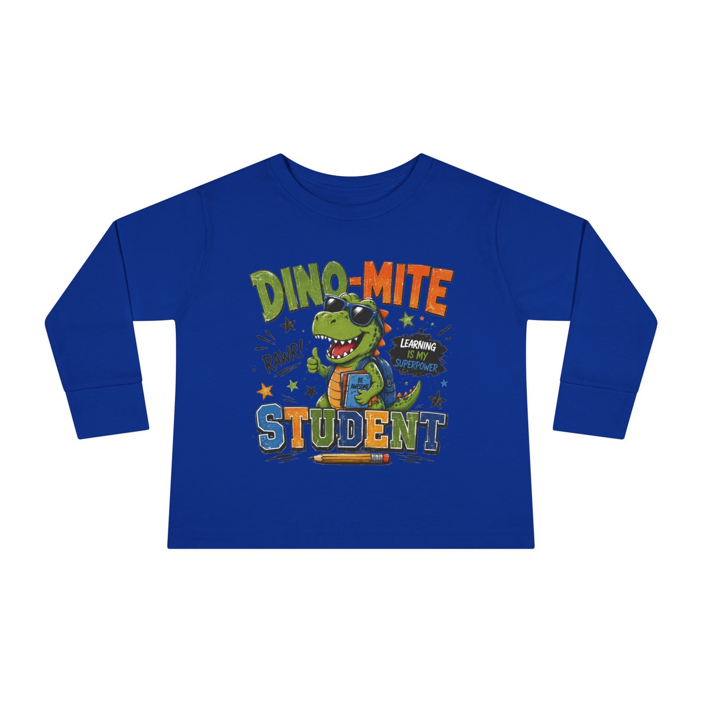 Dino-Mite Student Toddler Long Sleeve Tee