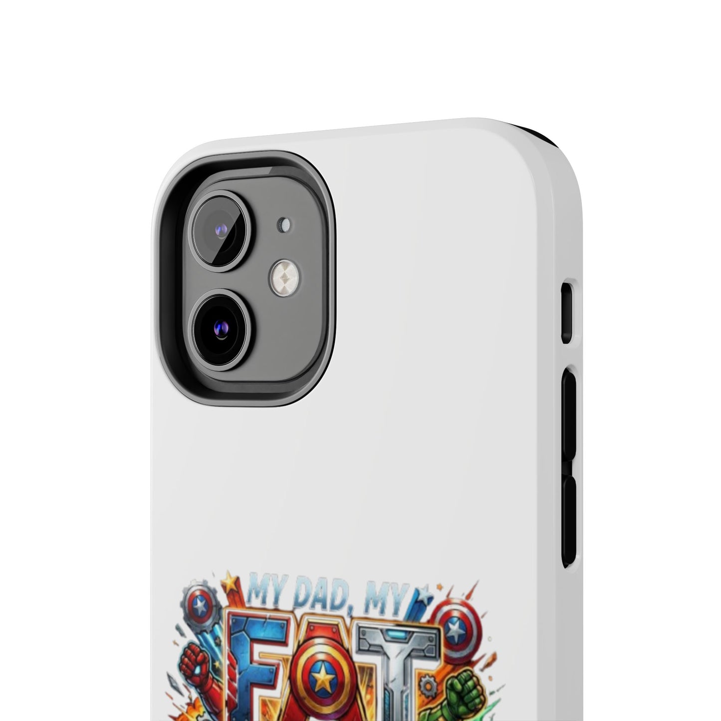 Tough Phone Case — 'My Dad, My Father' Superhero Collage Protective Cover