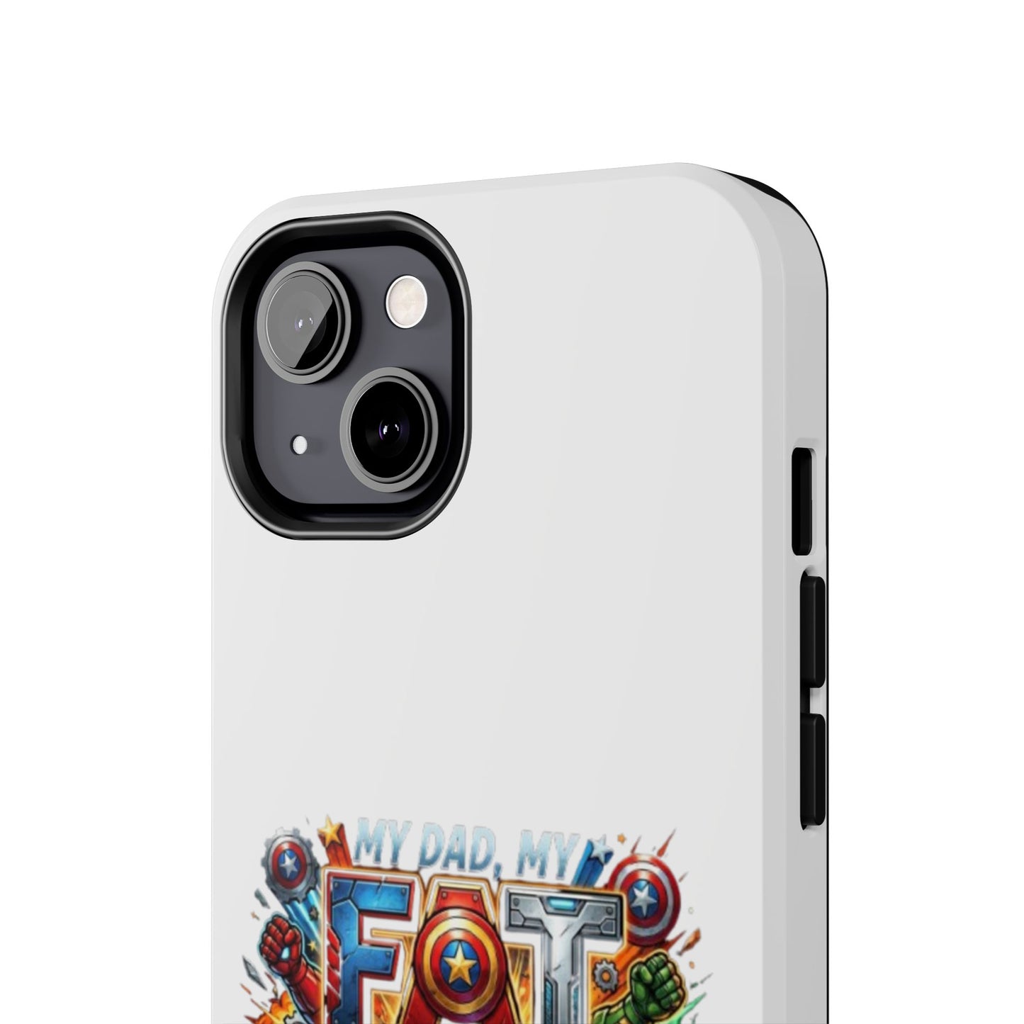 Tough Phone Case — 'My Dad, My Father' Superhero Collage Protective Cover