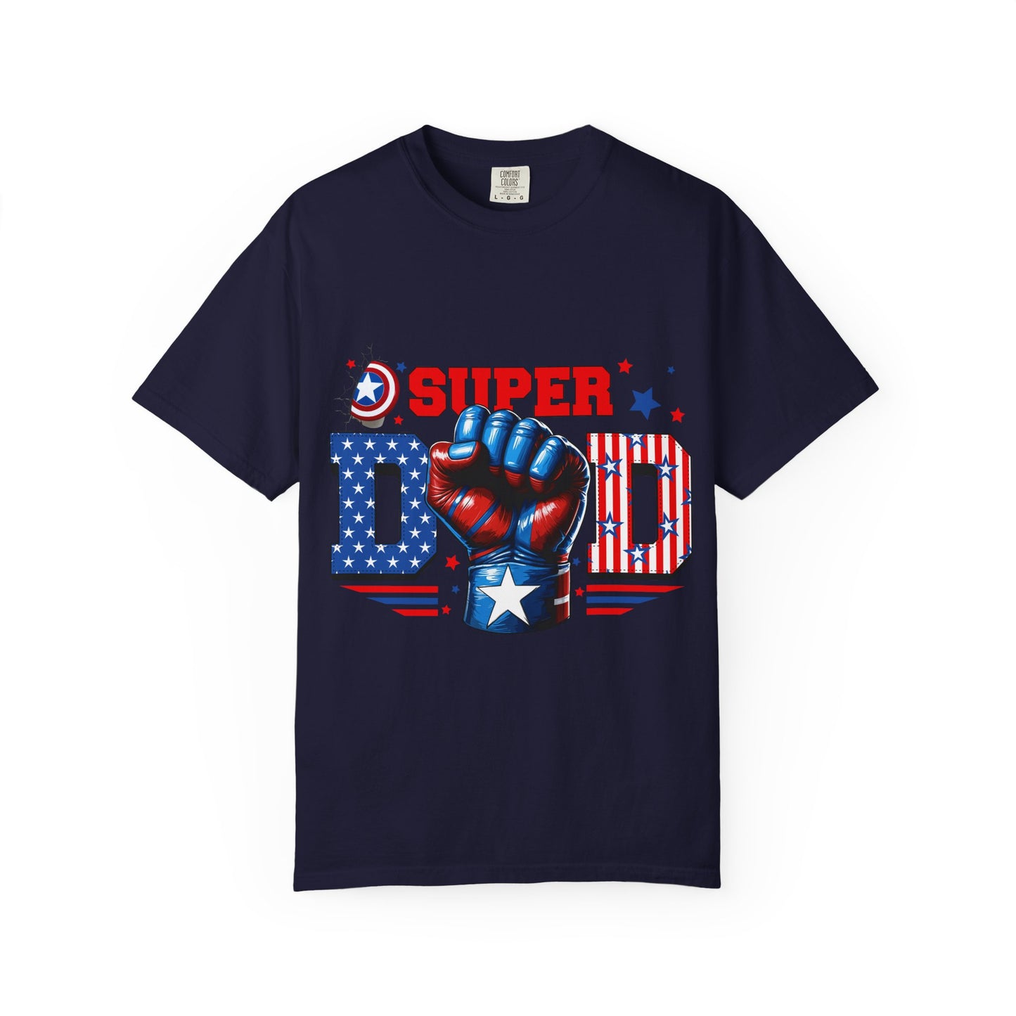 Super Dad Patriotic T-Shirt — American Flag Fist Father’s Day Tee
