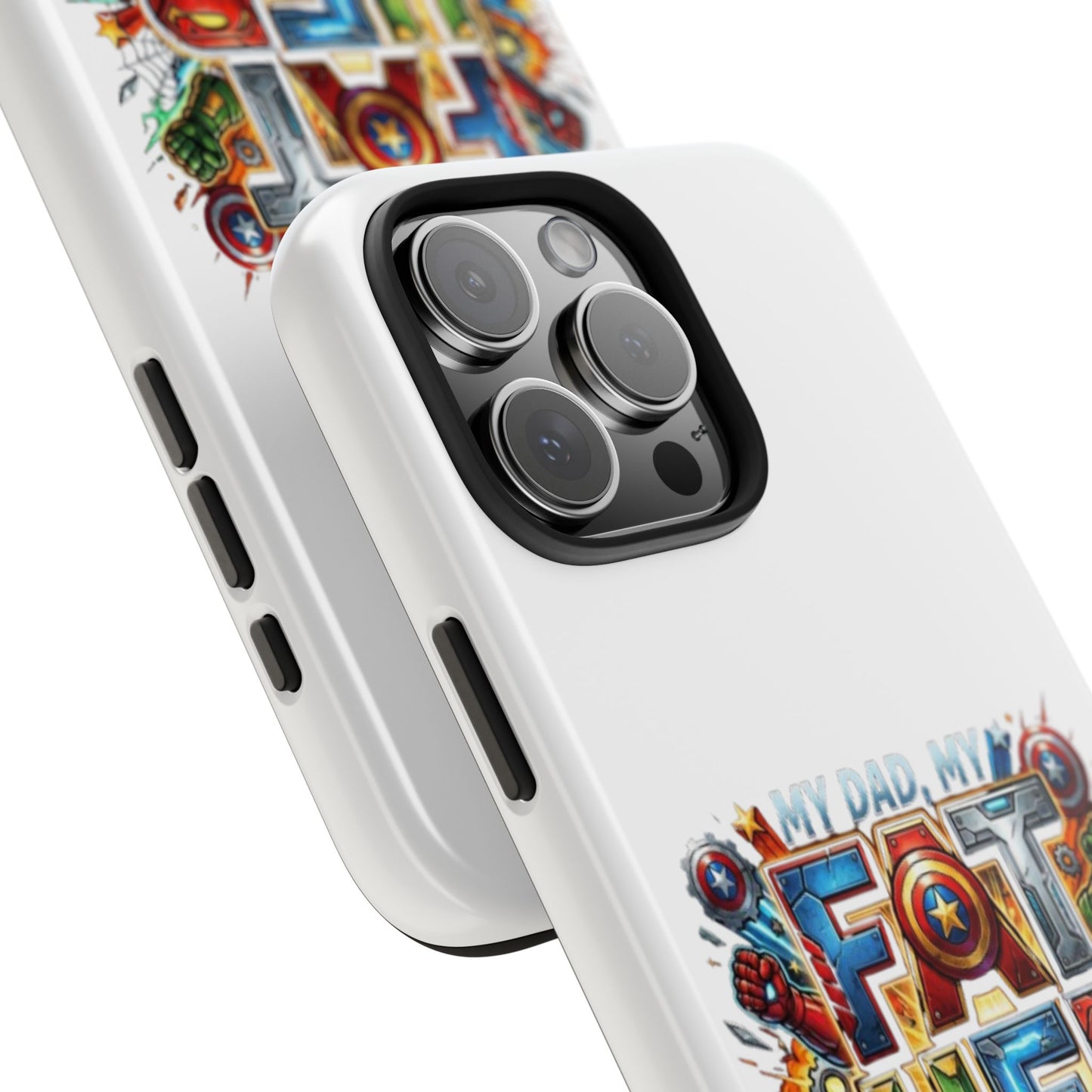 Tough Phone Case — 'My Dad, My Father' Superhero Collage Protective Cover