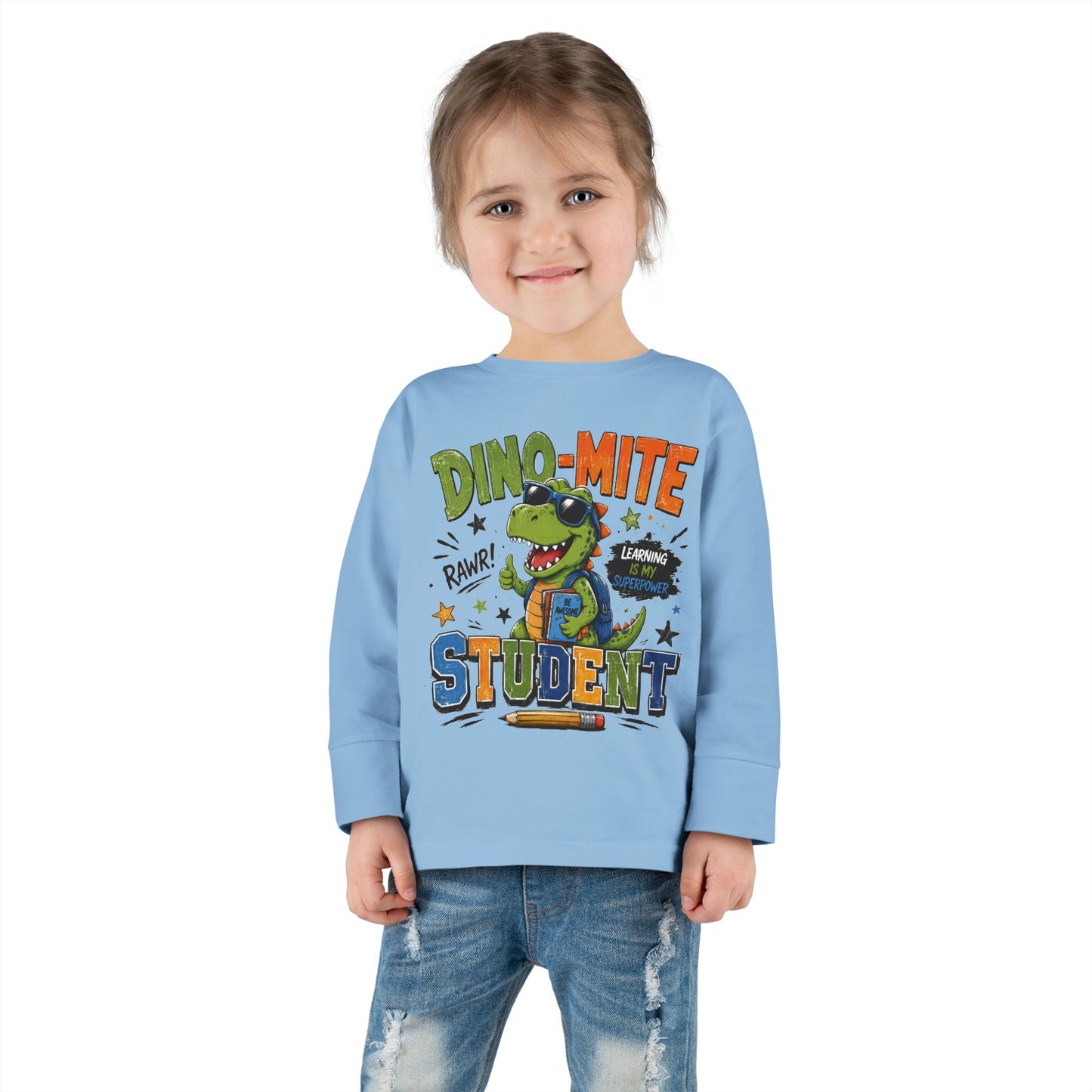 Dino-Mite Student Toddler Long Sleeve Tee