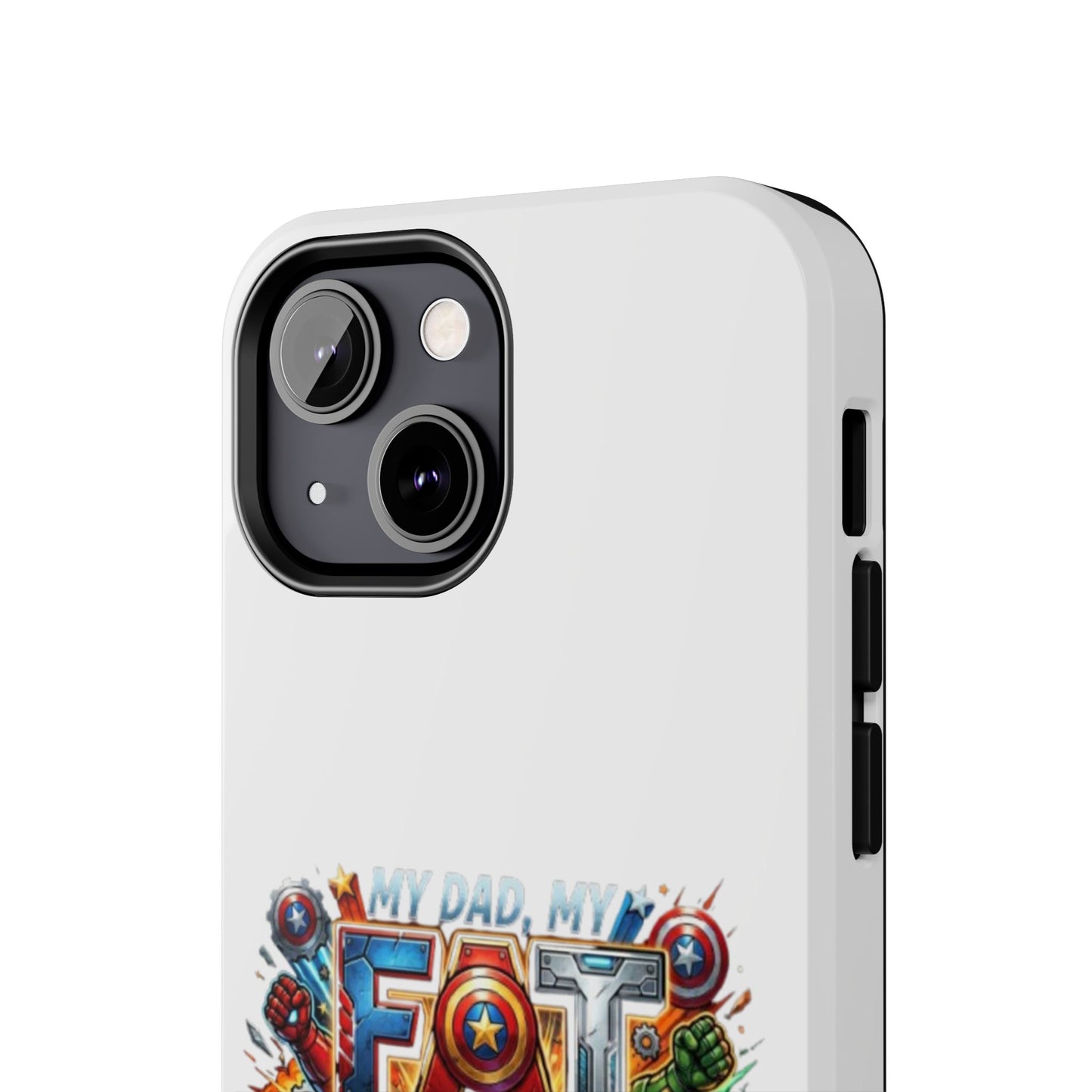 Tough Phone Case — 'My Dad, My Father' Superhero Collage Protective Cover