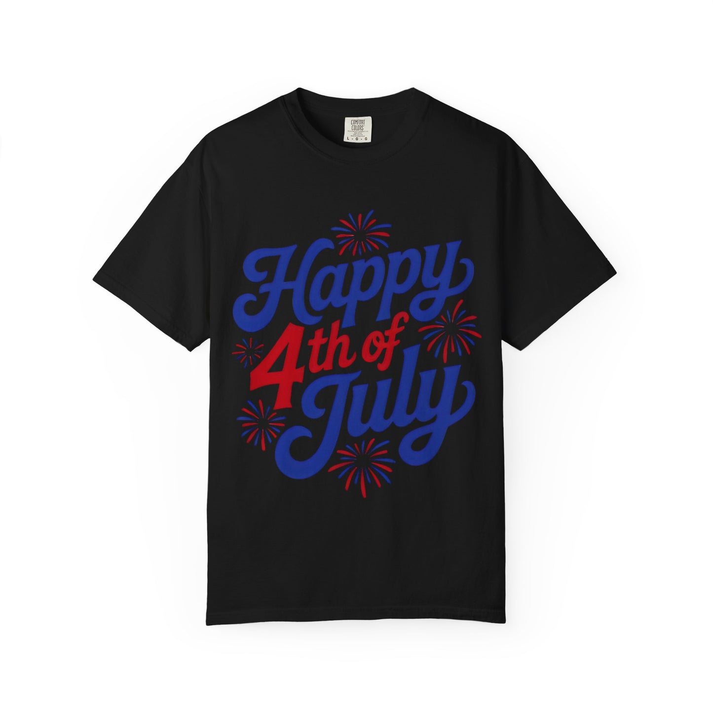 Happy 4th of July T-Shirt — Patriotic Fireworks Tee