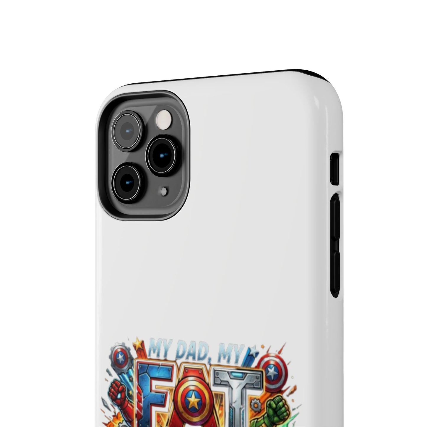 Tough Phone Case — 'My Dad, My Father' Superhero Collage Protective Cover