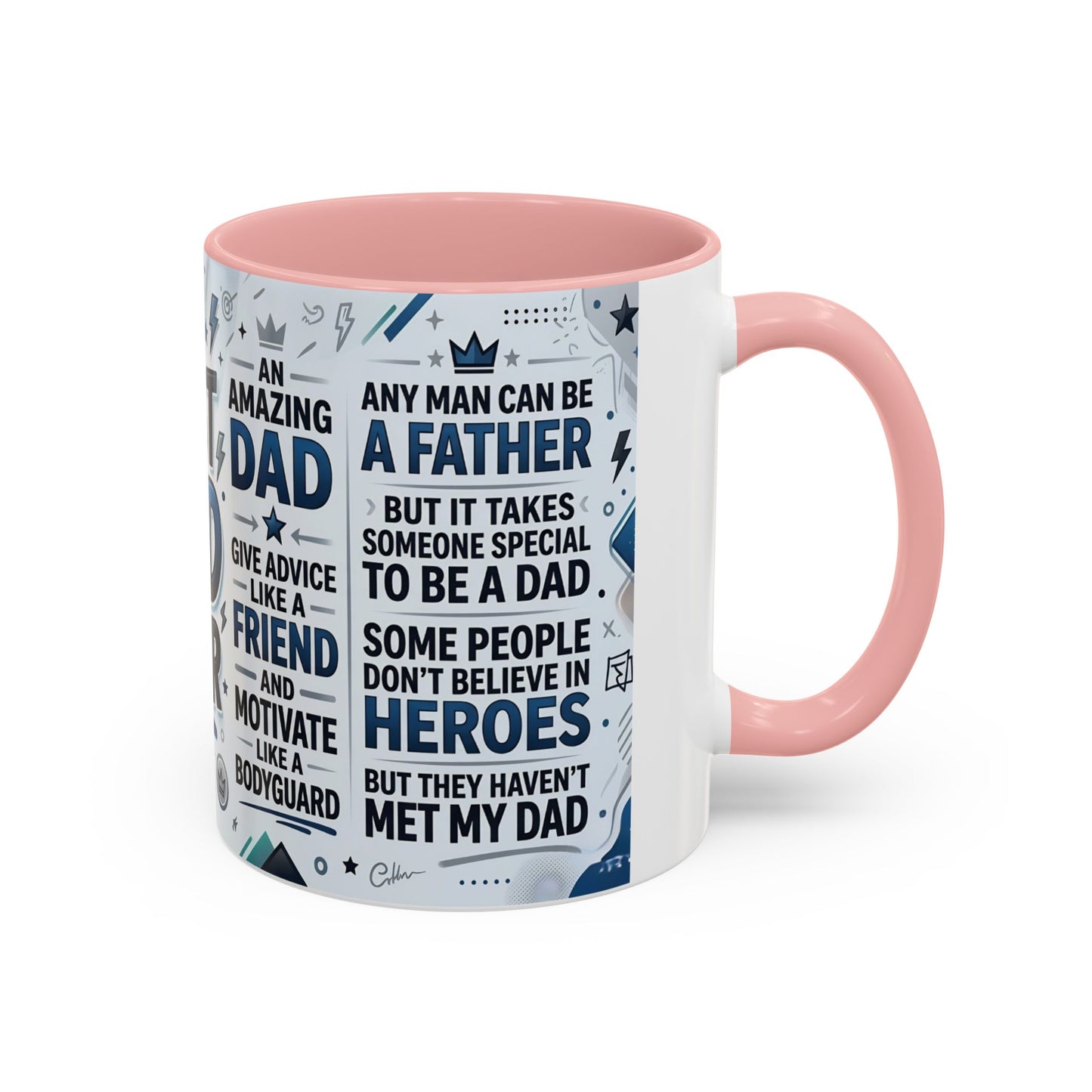 Best Dad Ever Accent Coffee Mug – Father's Day Gift,