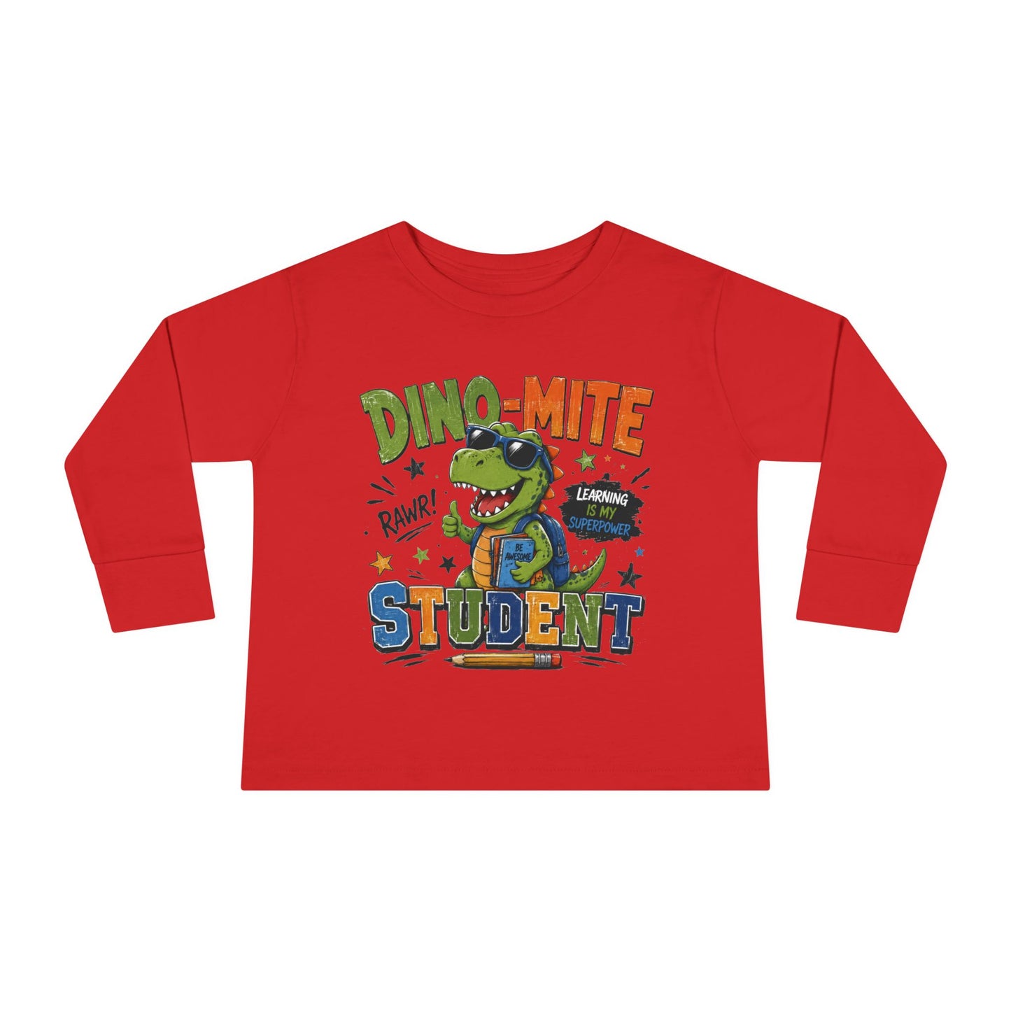 Dino-Mite Student Toddler Long Sleeve Tee