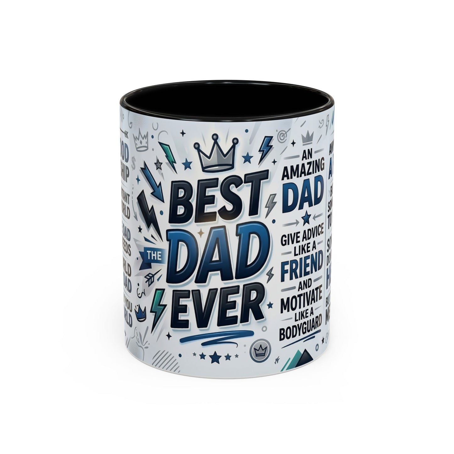 Best Dad Ever Accent Coffee Mug – Father's Day Gift,