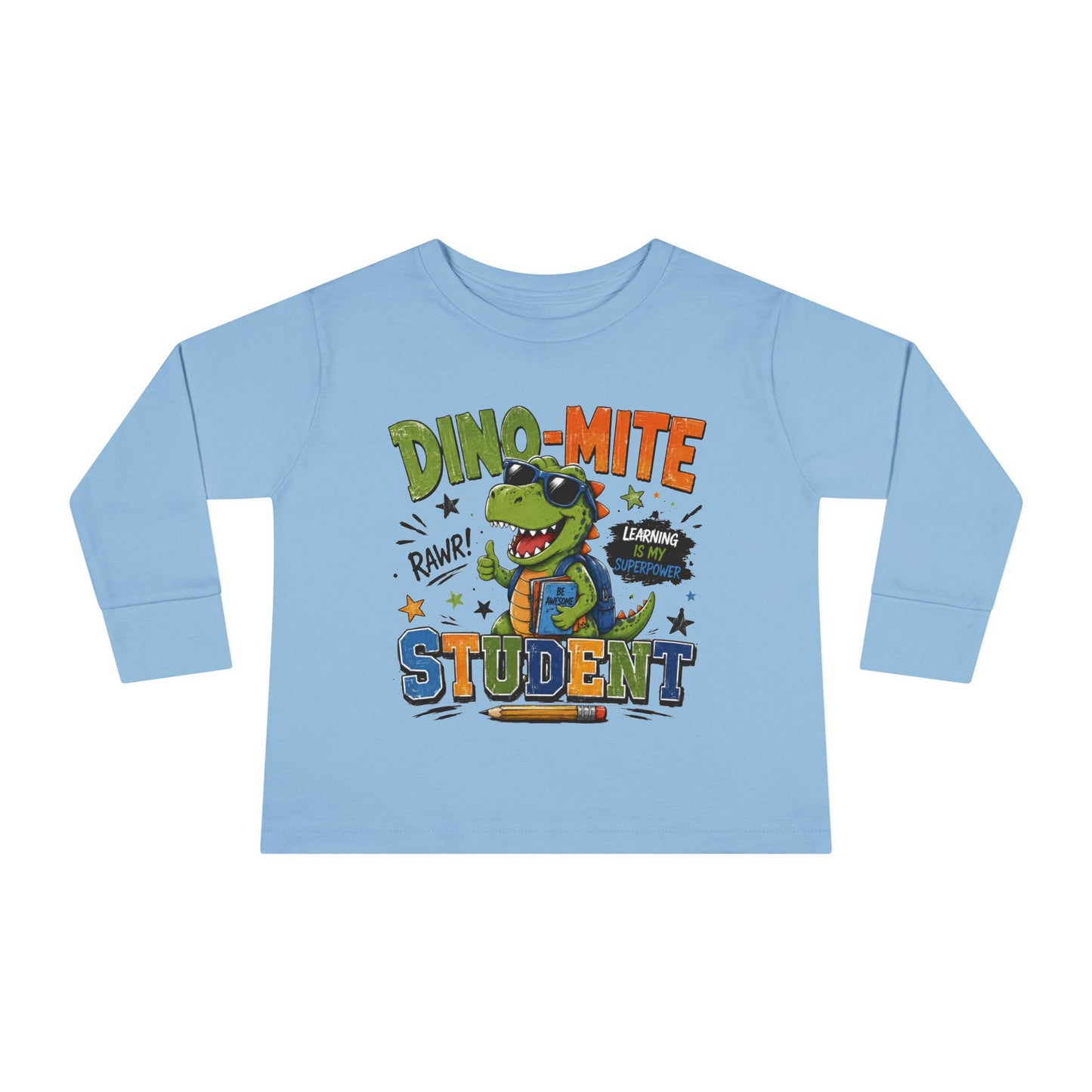 Dino-Mite Student Toddler Long Sleeve Tee