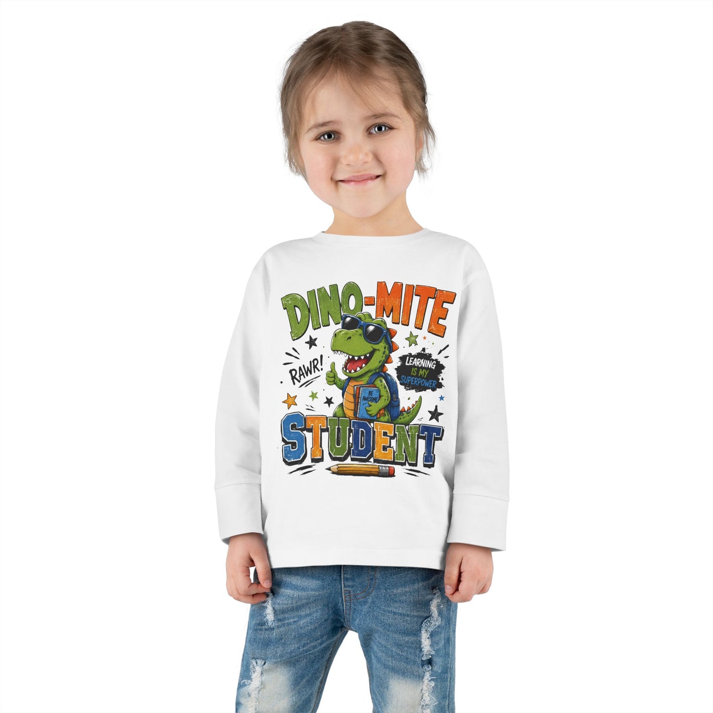 Dino-Mite Student Toddler Long Sleeve Tee