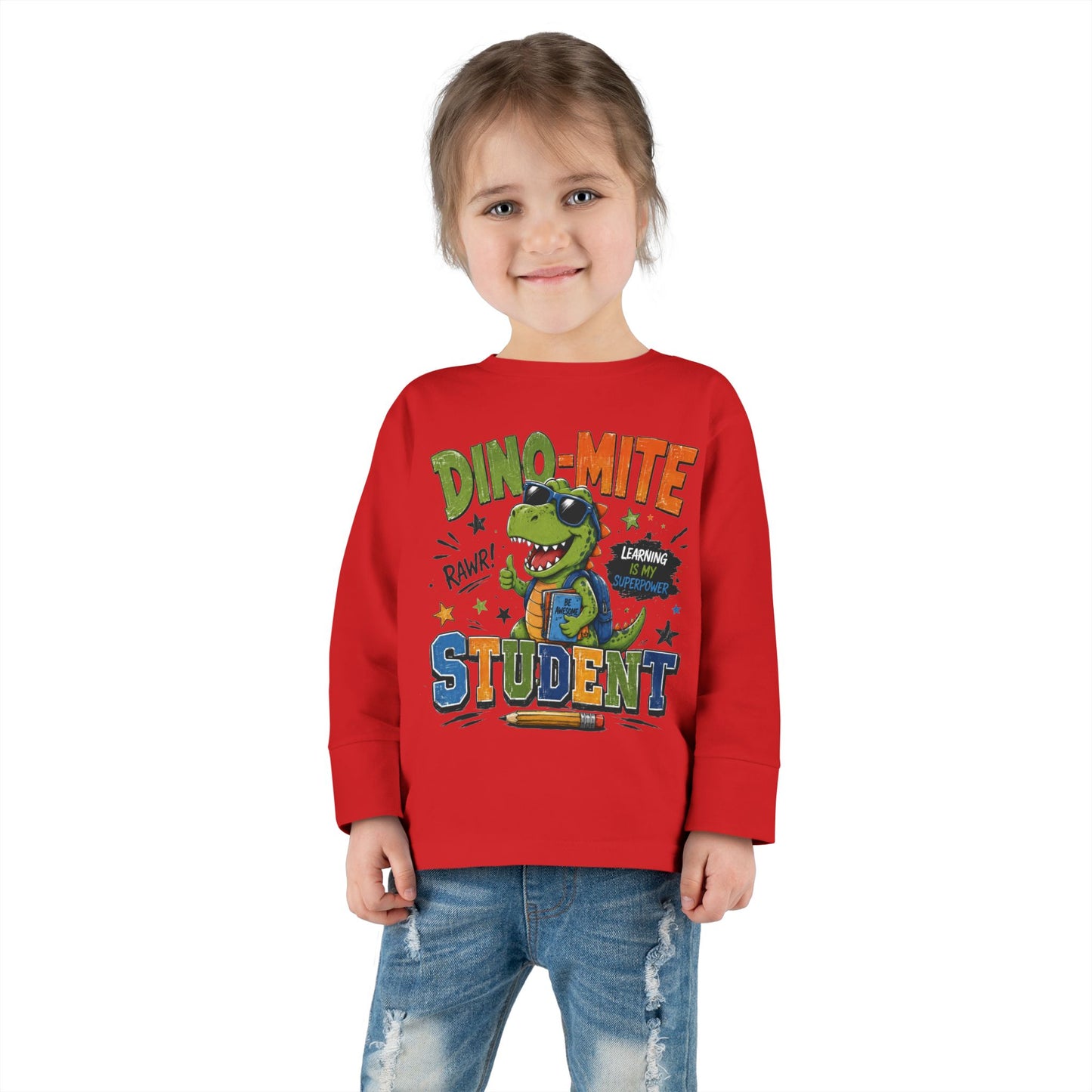 Dino-Mite Student Toddler Long Sleeve Tee