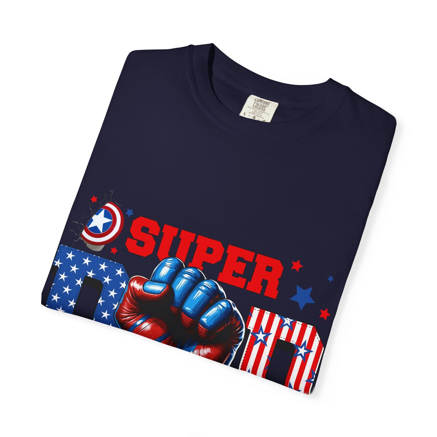 Super Dad Patriotic T-Shirt — American Flag Fist Father’s Day Tee