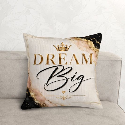 Dream Big Throw Pillow Covers with Core