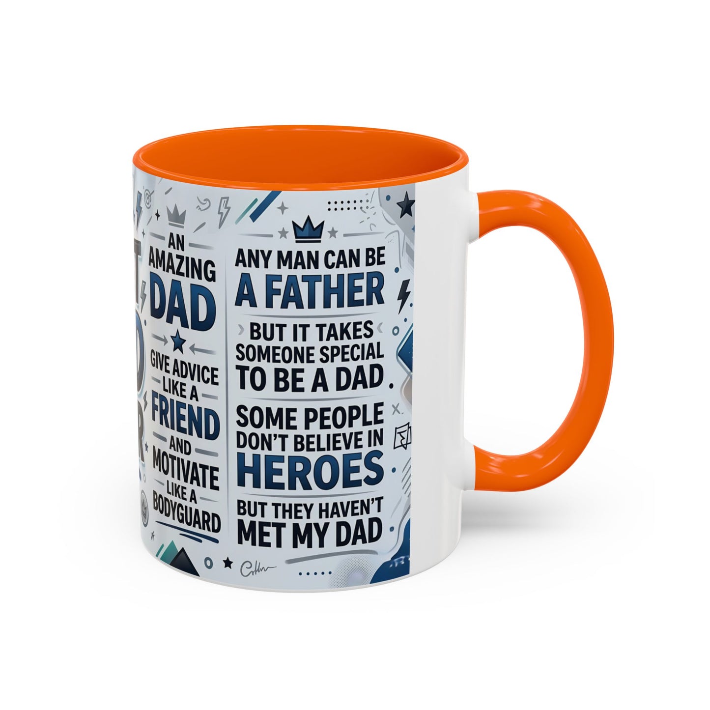 Best Dad Ever Accent Coffee Mug – Father's Day Gift,