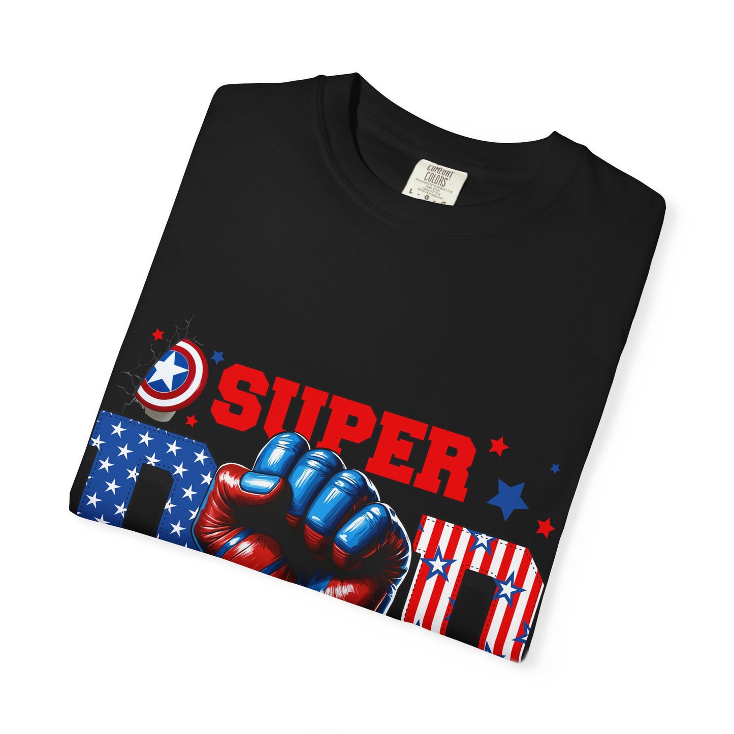 Super Dad Patriotic T-Shirt — American Flag Fist Father’s Day Tee