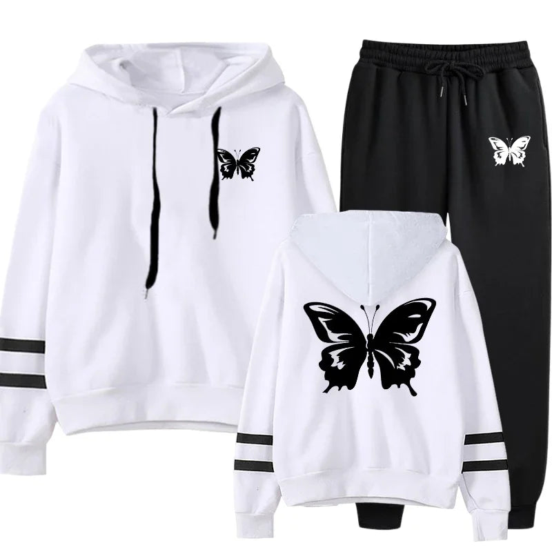 Butterfly Cozy Two-Piece Sweat Outfit